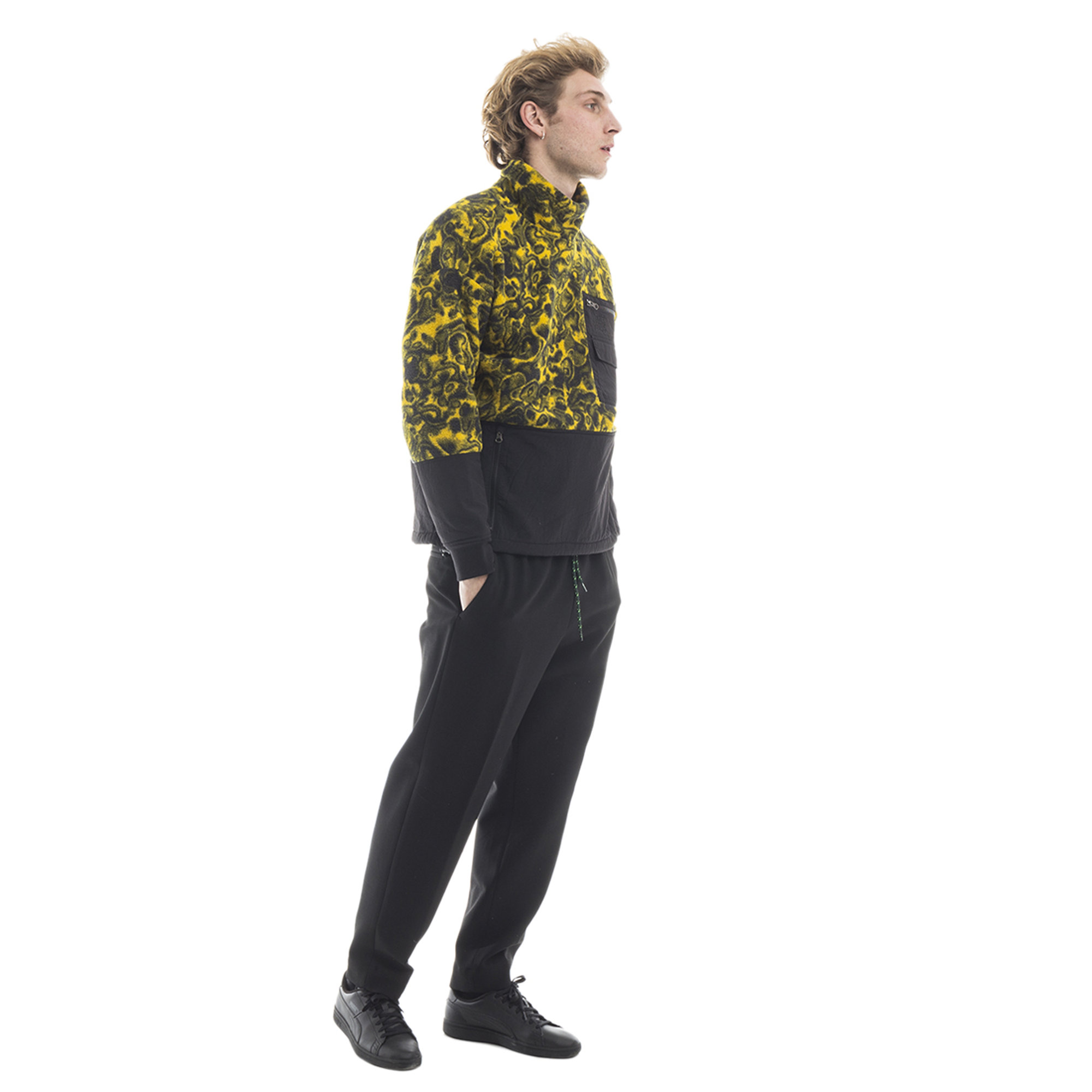 Maglione in pile 94 ??Rage nero e giallo The North Face vista1