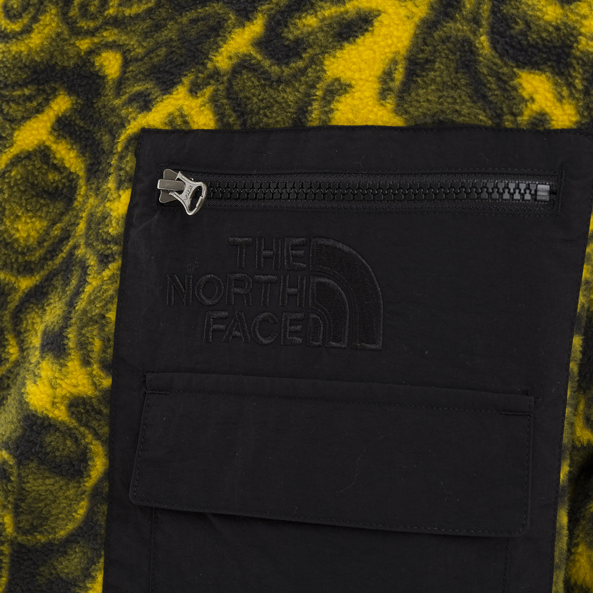 Maglione in pile 94 ??Rage nero e giallo The North Face vista3
