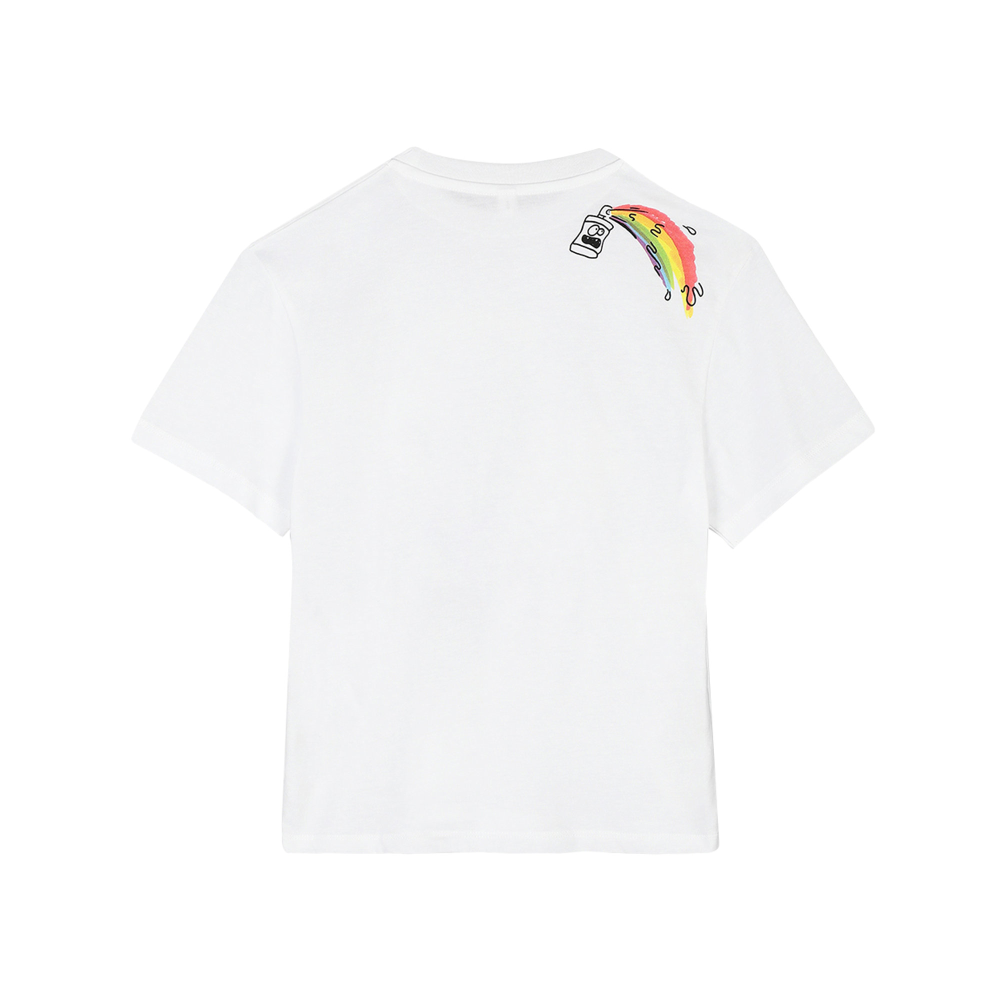 T-shirt bianca con stampa multicolor Stella McCartney vista1