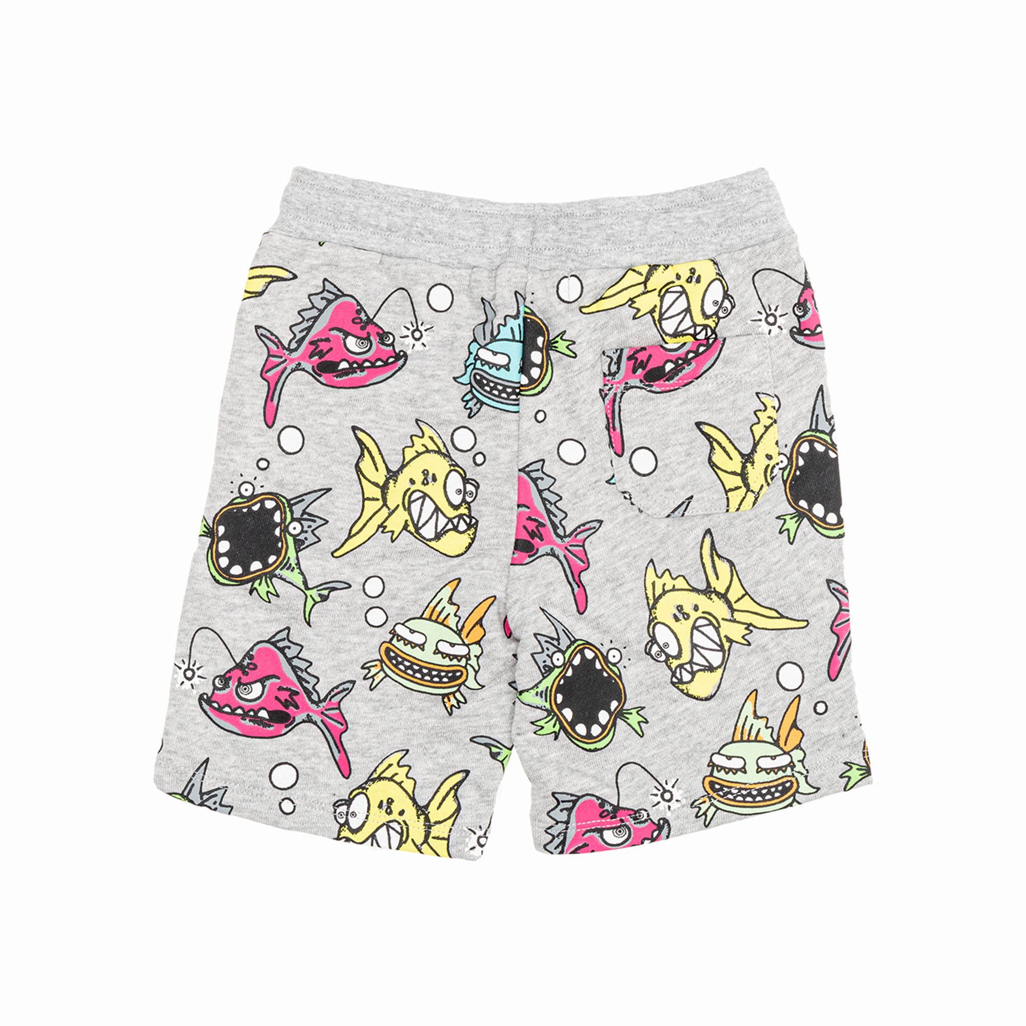 Short bimbo grigio con pesciolini colorati all over Stella McCartney vista1