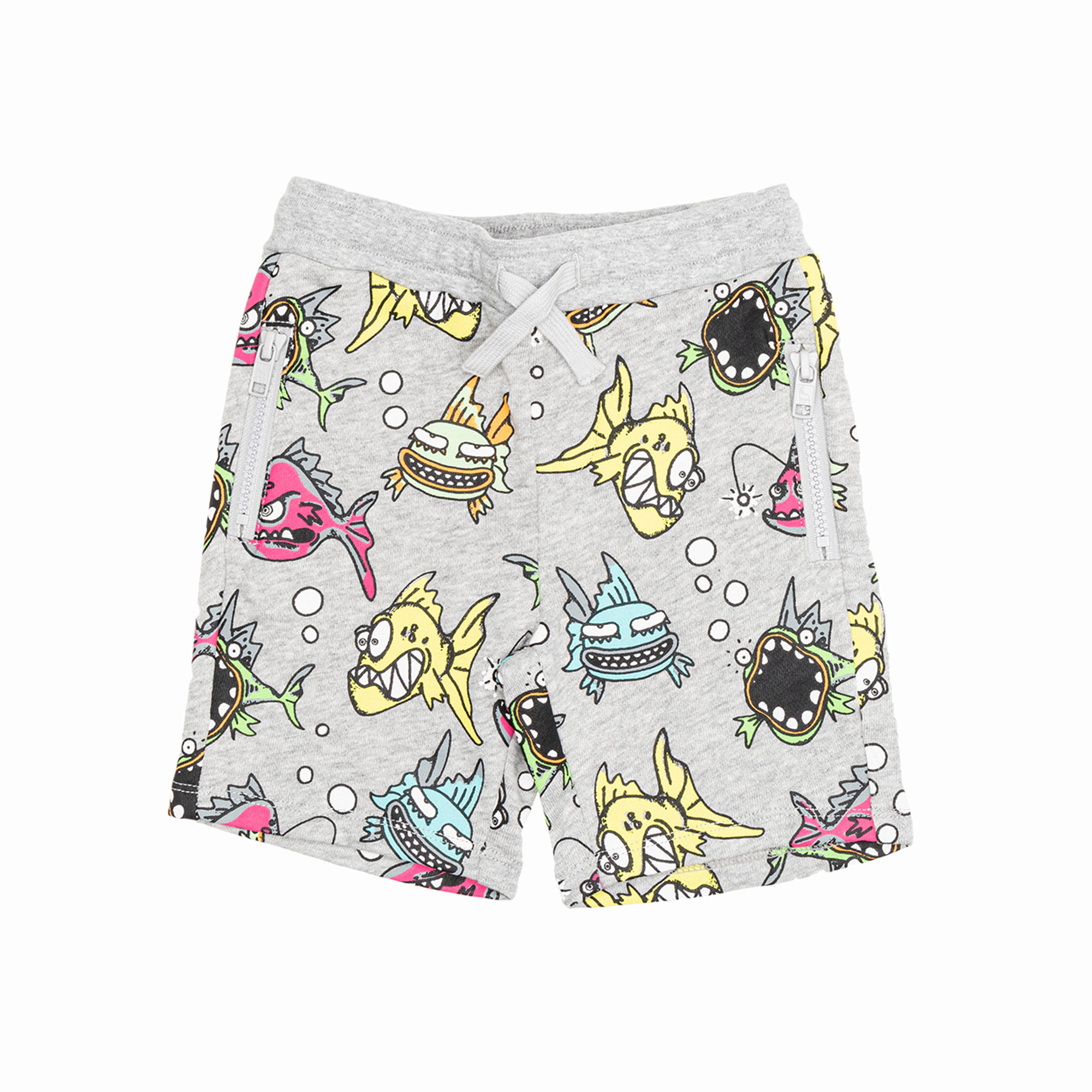Short bimbo grigio con pesciolini colorati all over Stella McCartney vista0