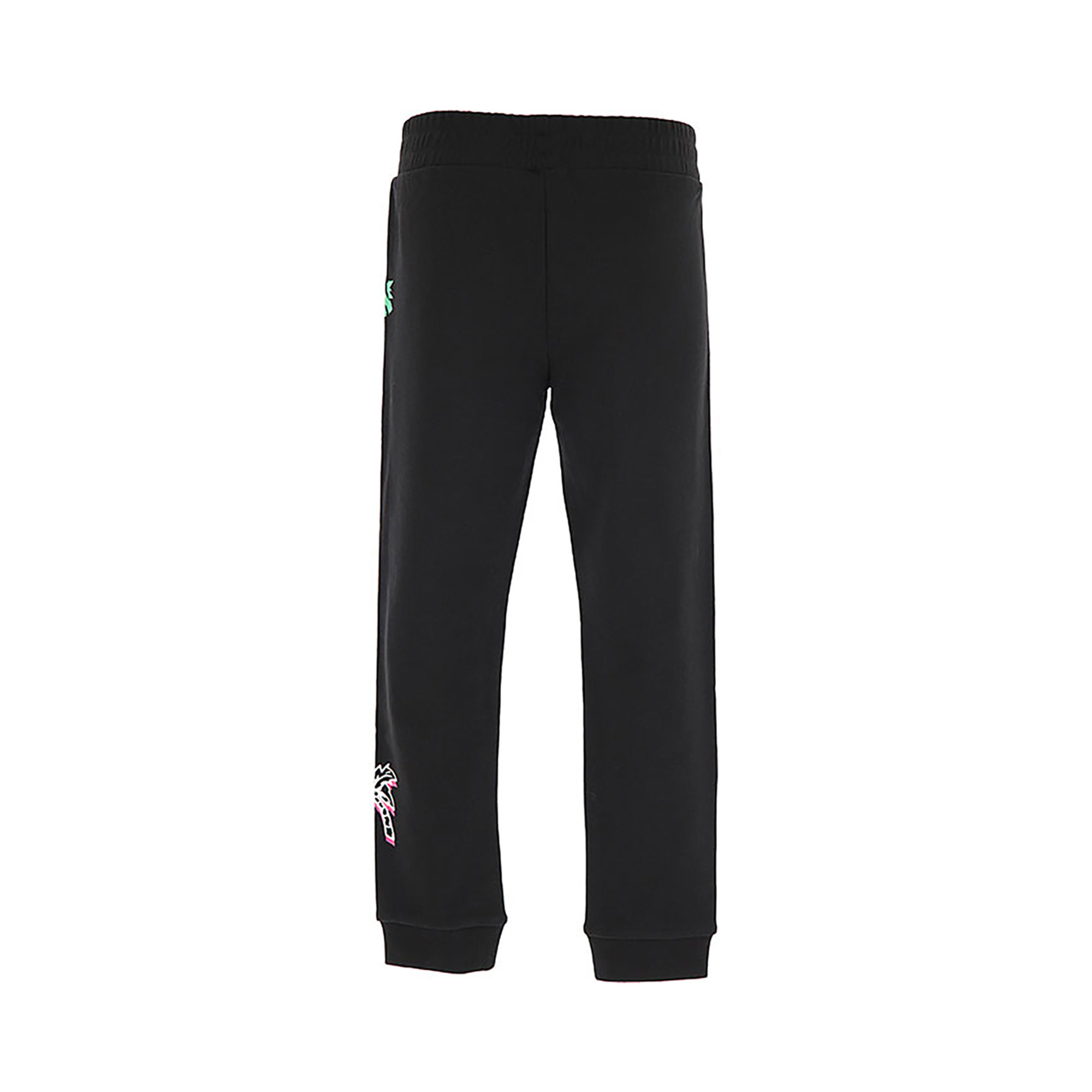 Pantalone nero lungo in felpa con stampe all over Stella McCartney vista1