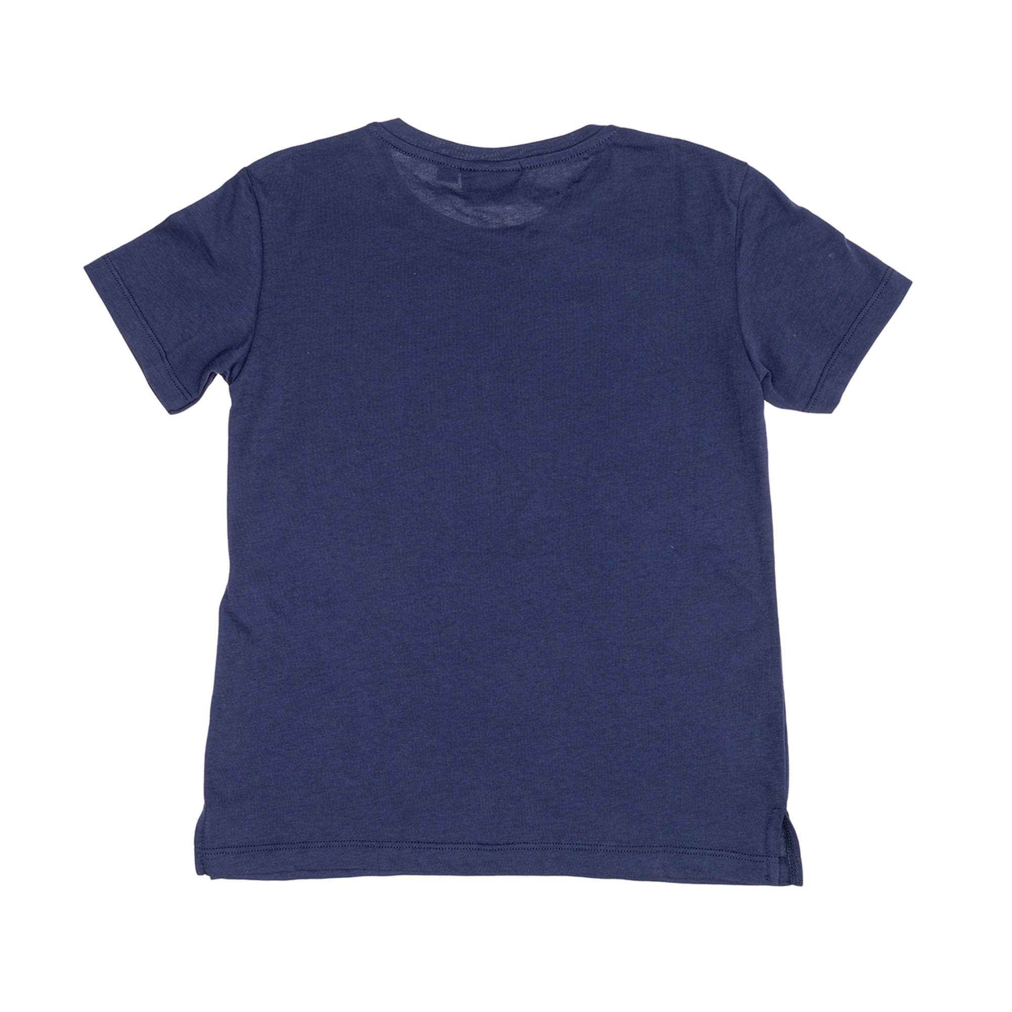 T-shirt blu con stampa logo Please  vista1