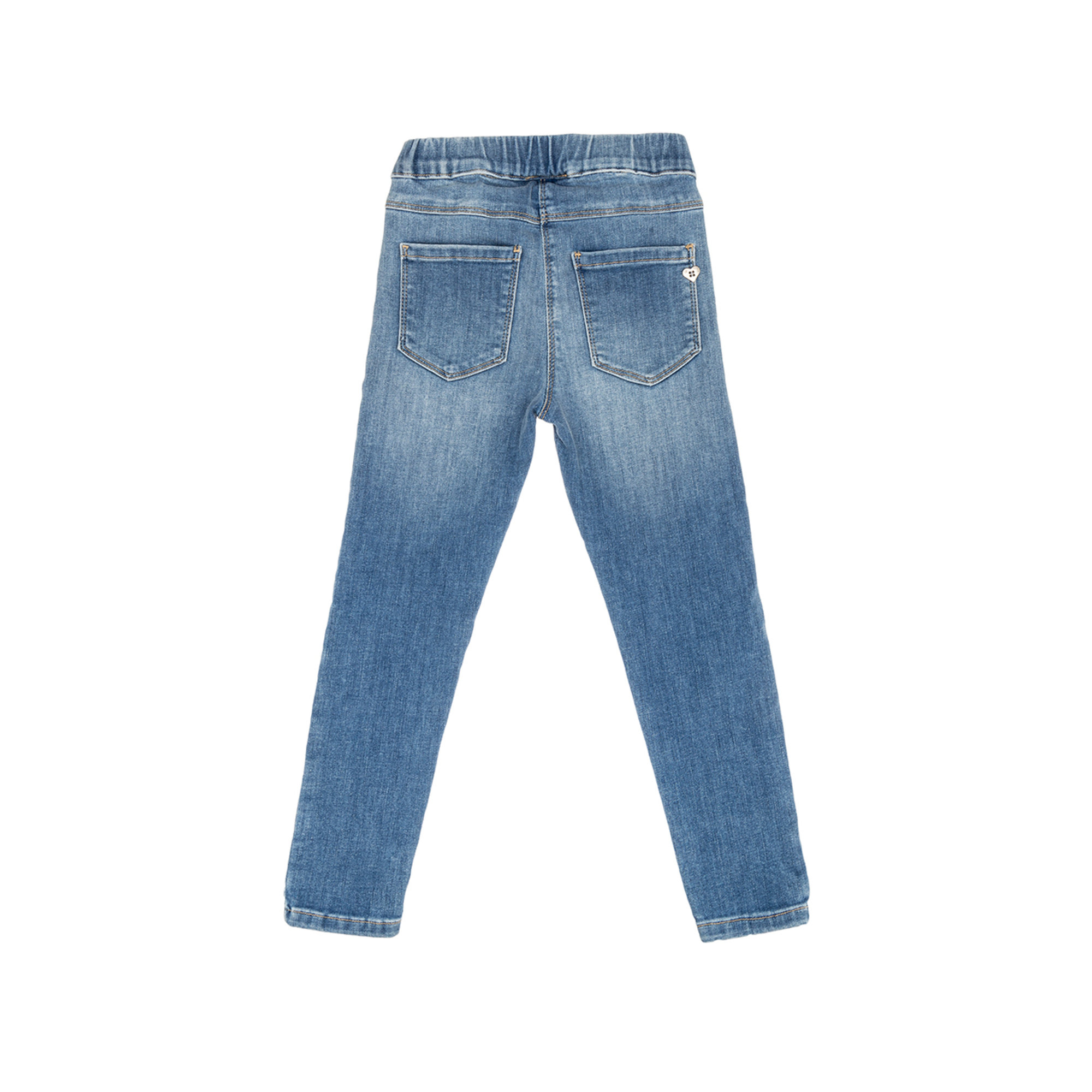 Jeans elasticizzato delavè con elastico in vita Please  vista1