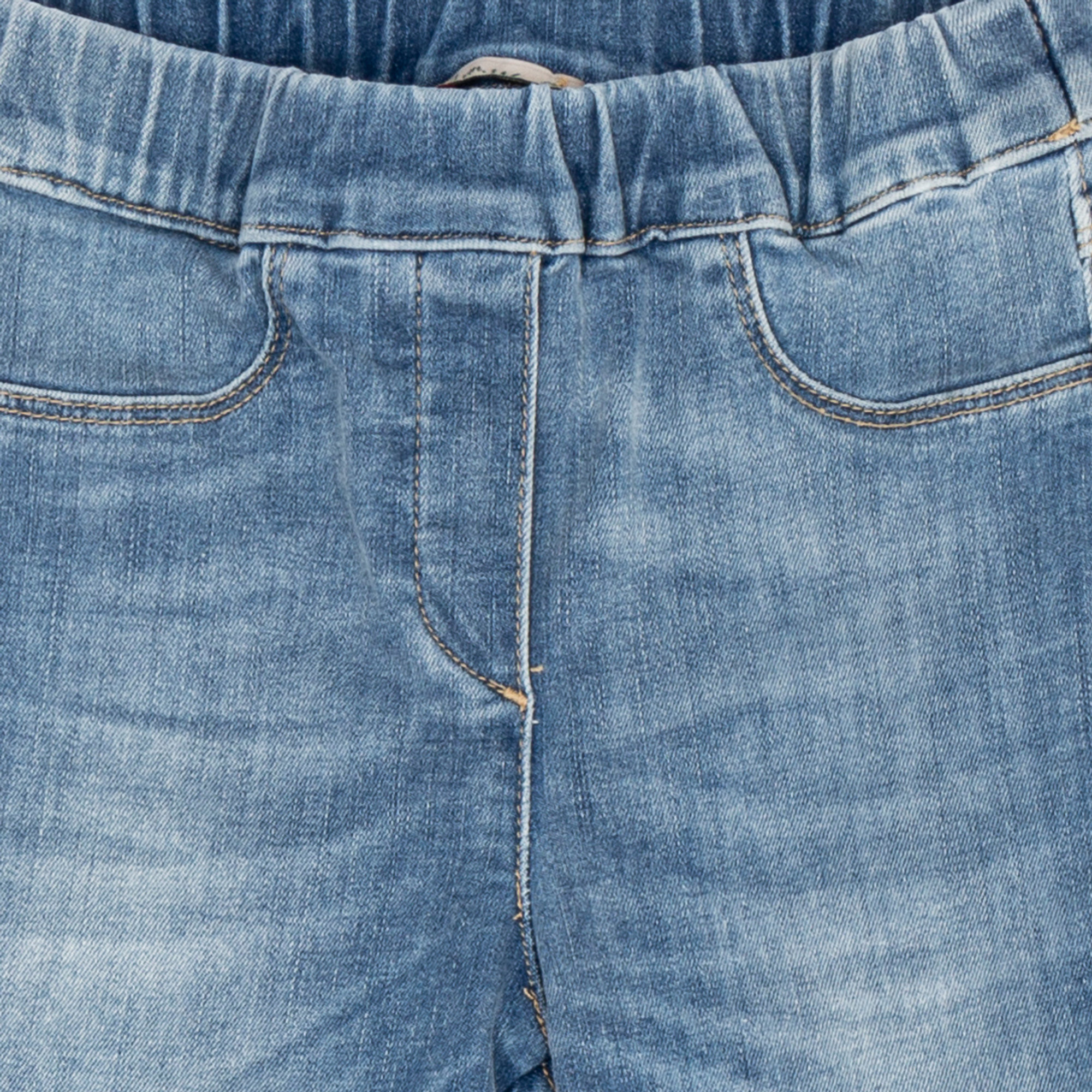 Jeans elasticizzato delavè con elastico in vita Please  vista2