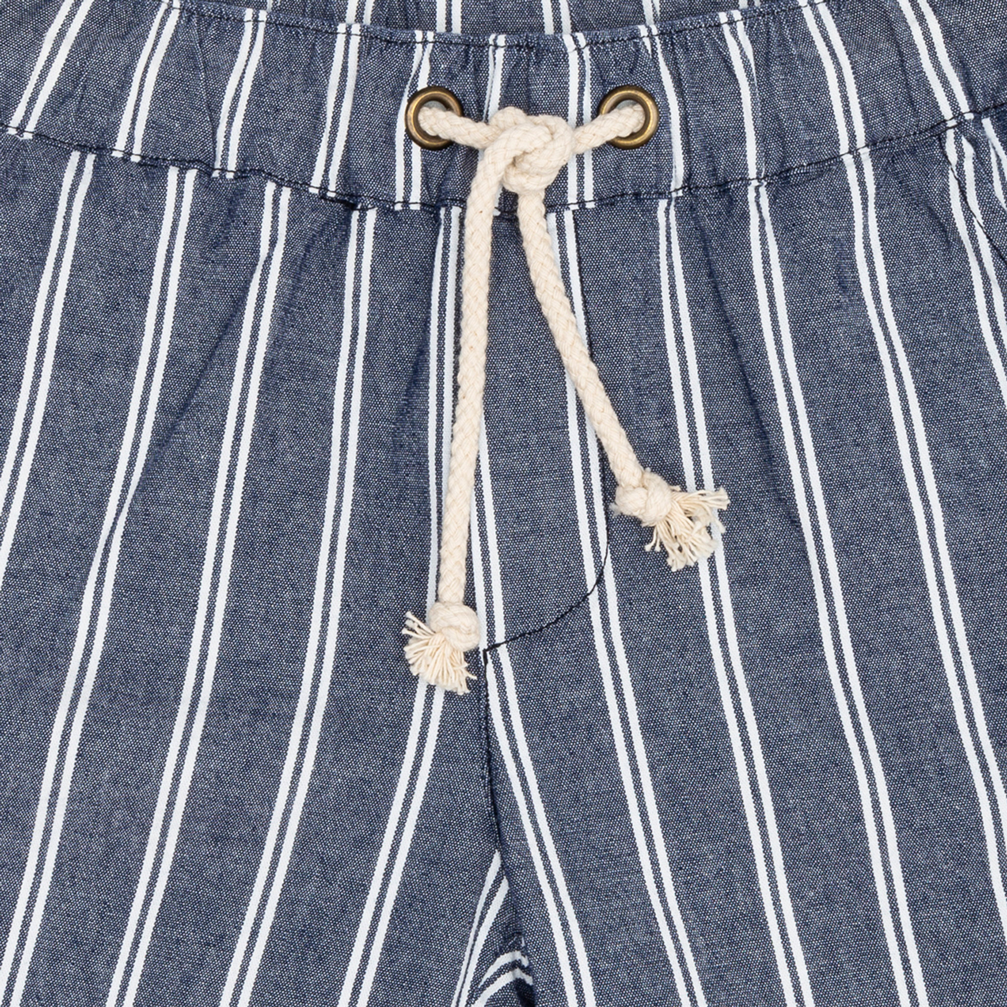 Short a righe blu e bianche con coulisse Please  vista2