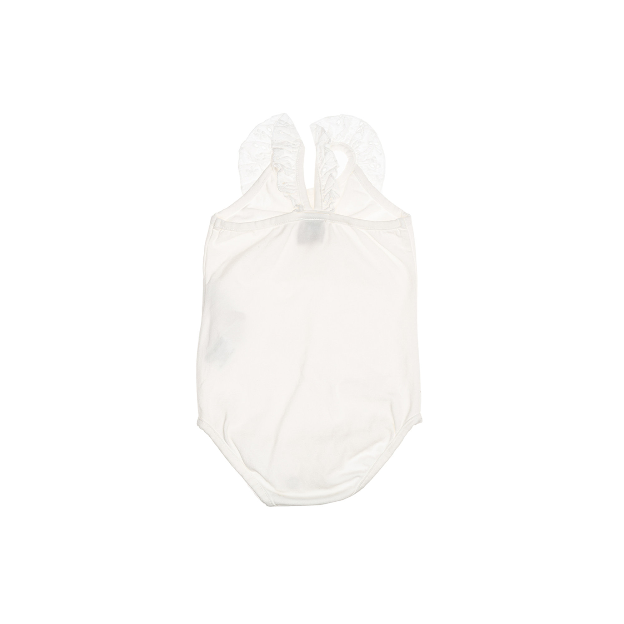 Body bianco con coletto in sangallo Please  vista1