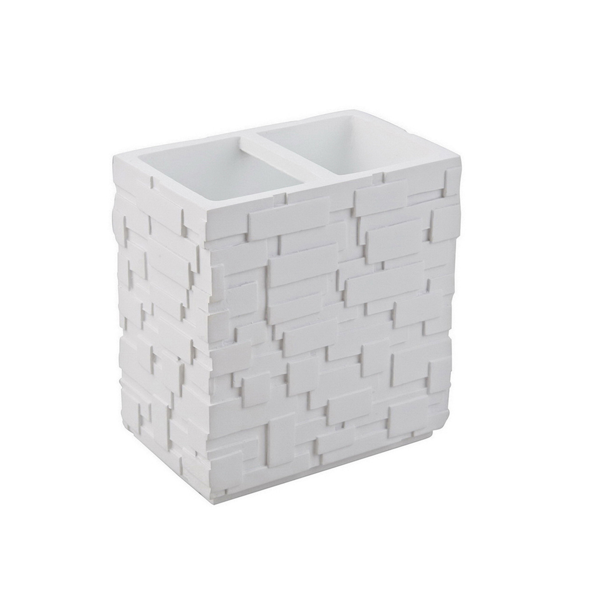 Bicchiere bagno WALL, bianco Bath & Design vista0
