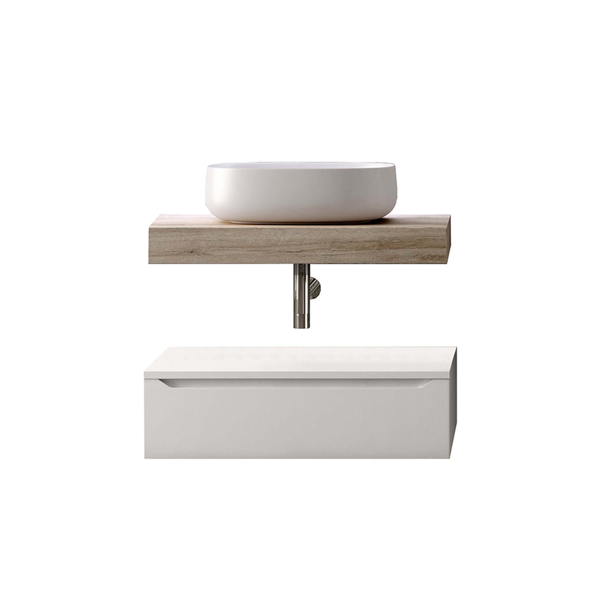 Composizione bagno MONIKA 90, rovere/bianco opaco Bath & Design vista0