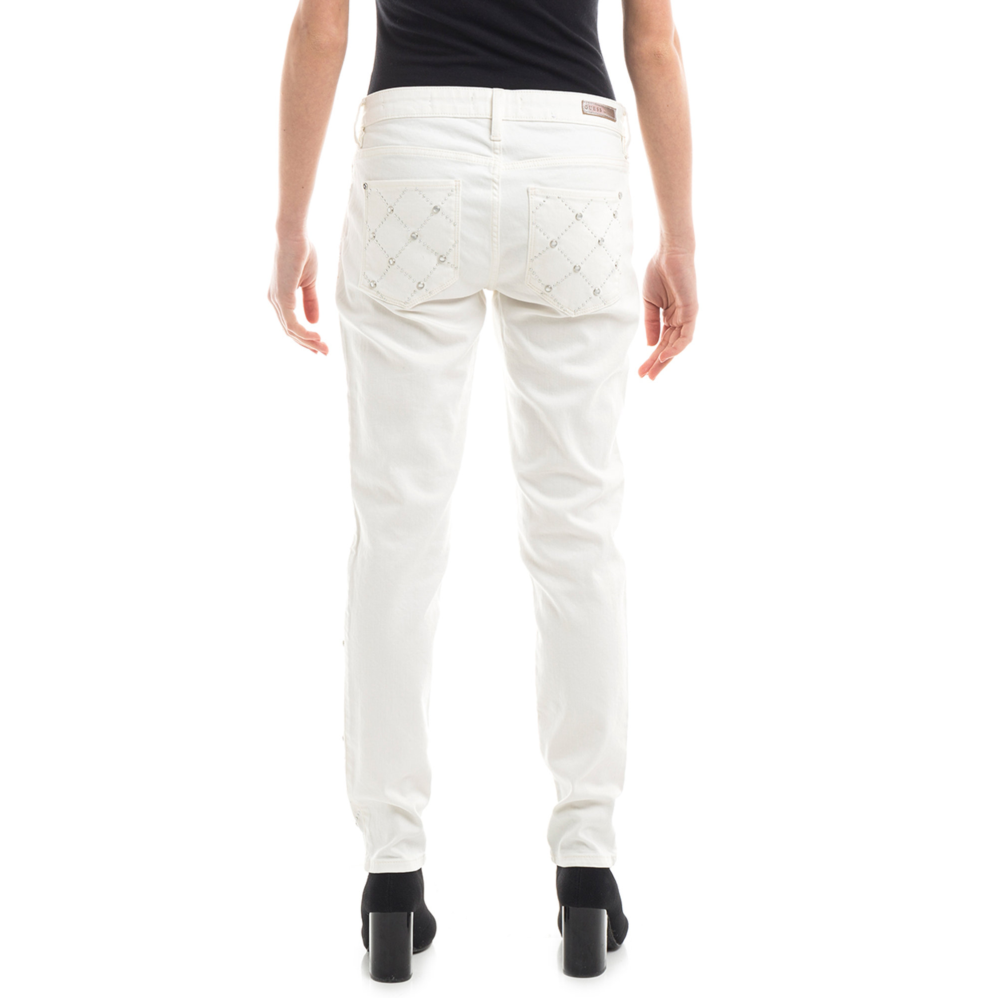 Jeans con borchie panna Guess  vista3