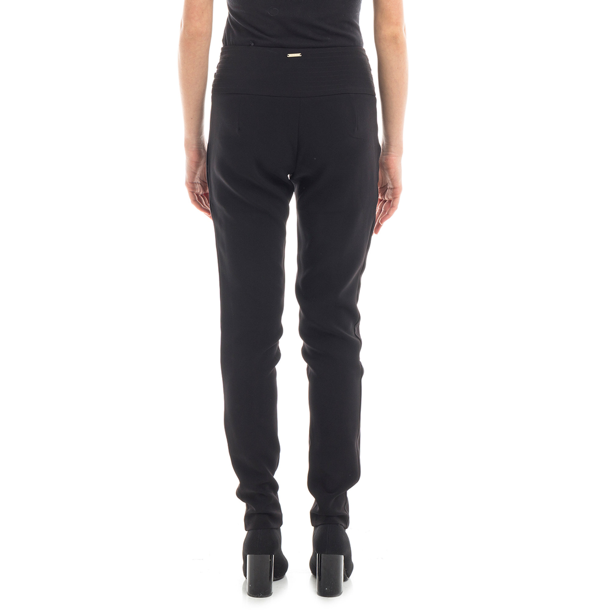 Pantaloni con maxi fibbie neri Guess  vista3