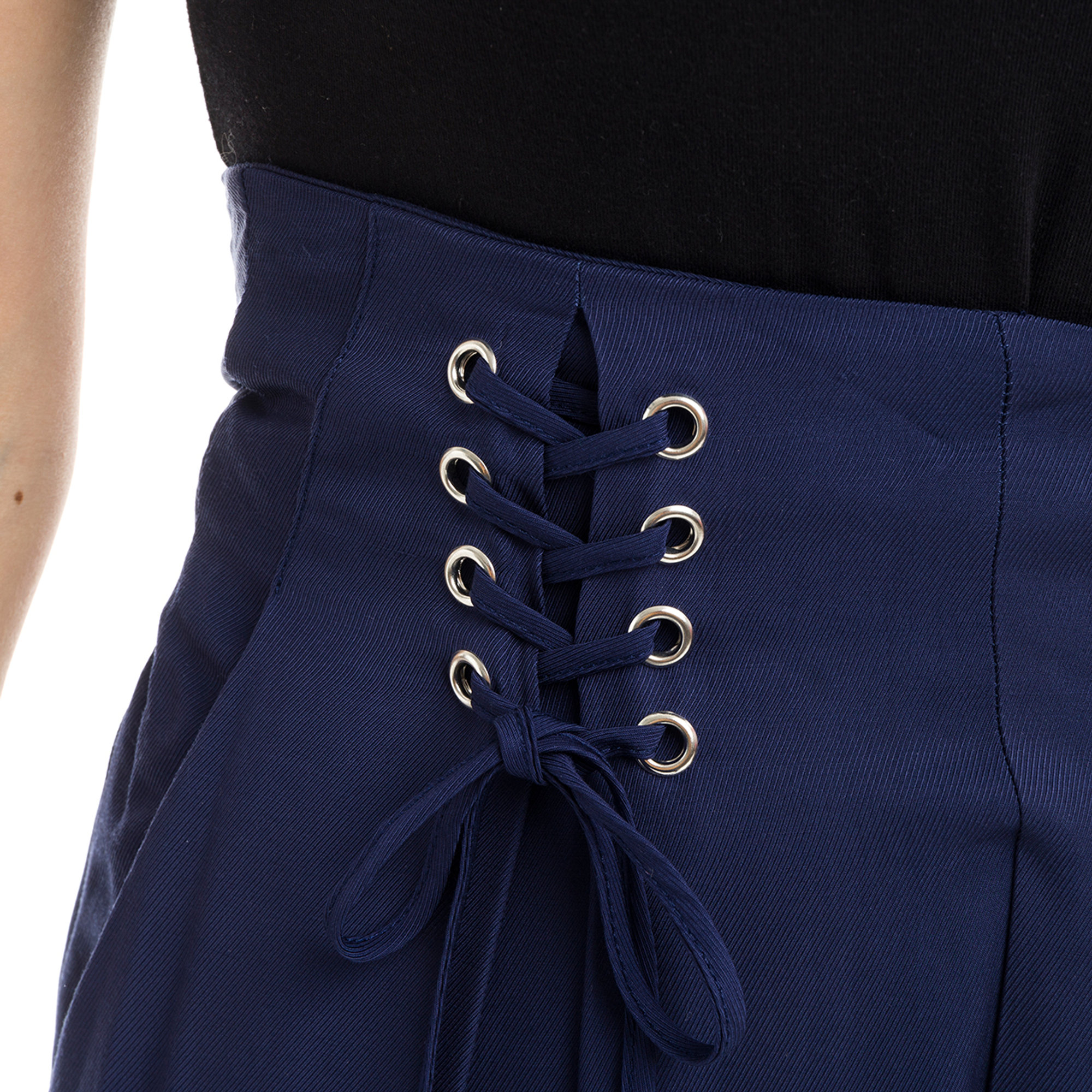 Pantaloni con dettaglio corsetto blu Guess  vista3