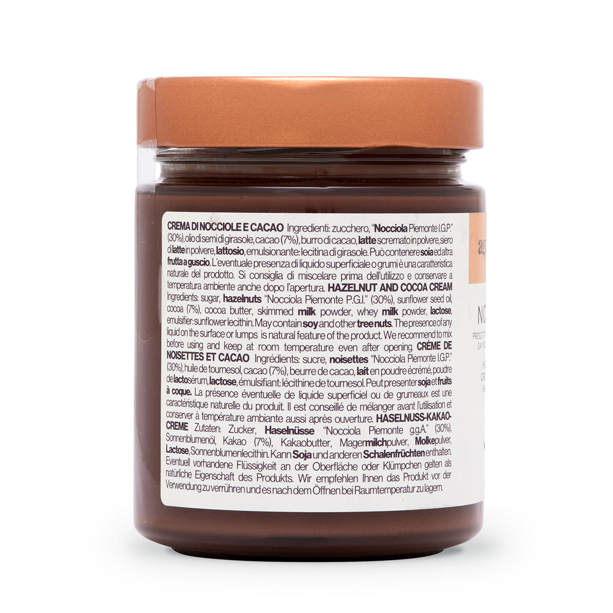 3 purkkia - Piemonte IGP hasselpähkinälevite 330 gr Agrimontana vista2