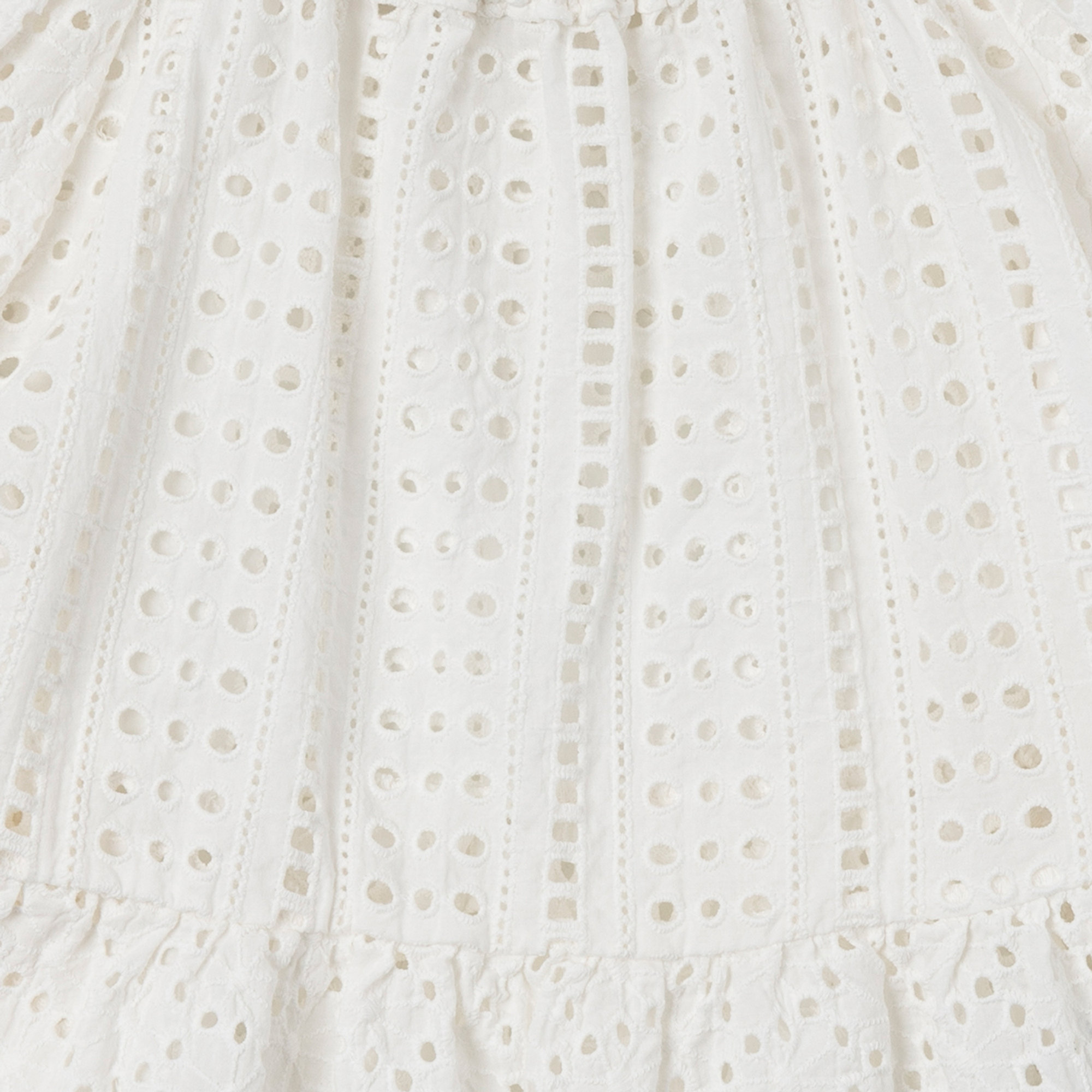 Top bianco traforato con bretelle a contrasto Dixie vista2