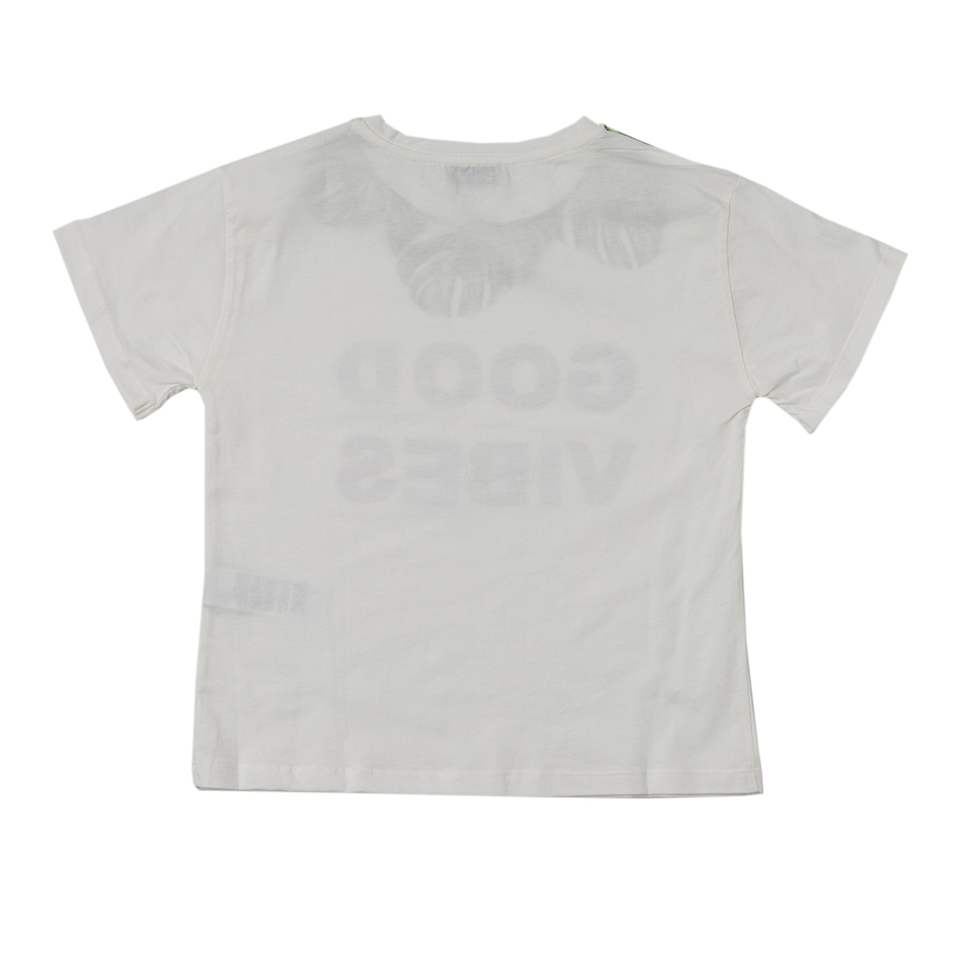T-shirt bianca con stampe multicolor Dixie vista1