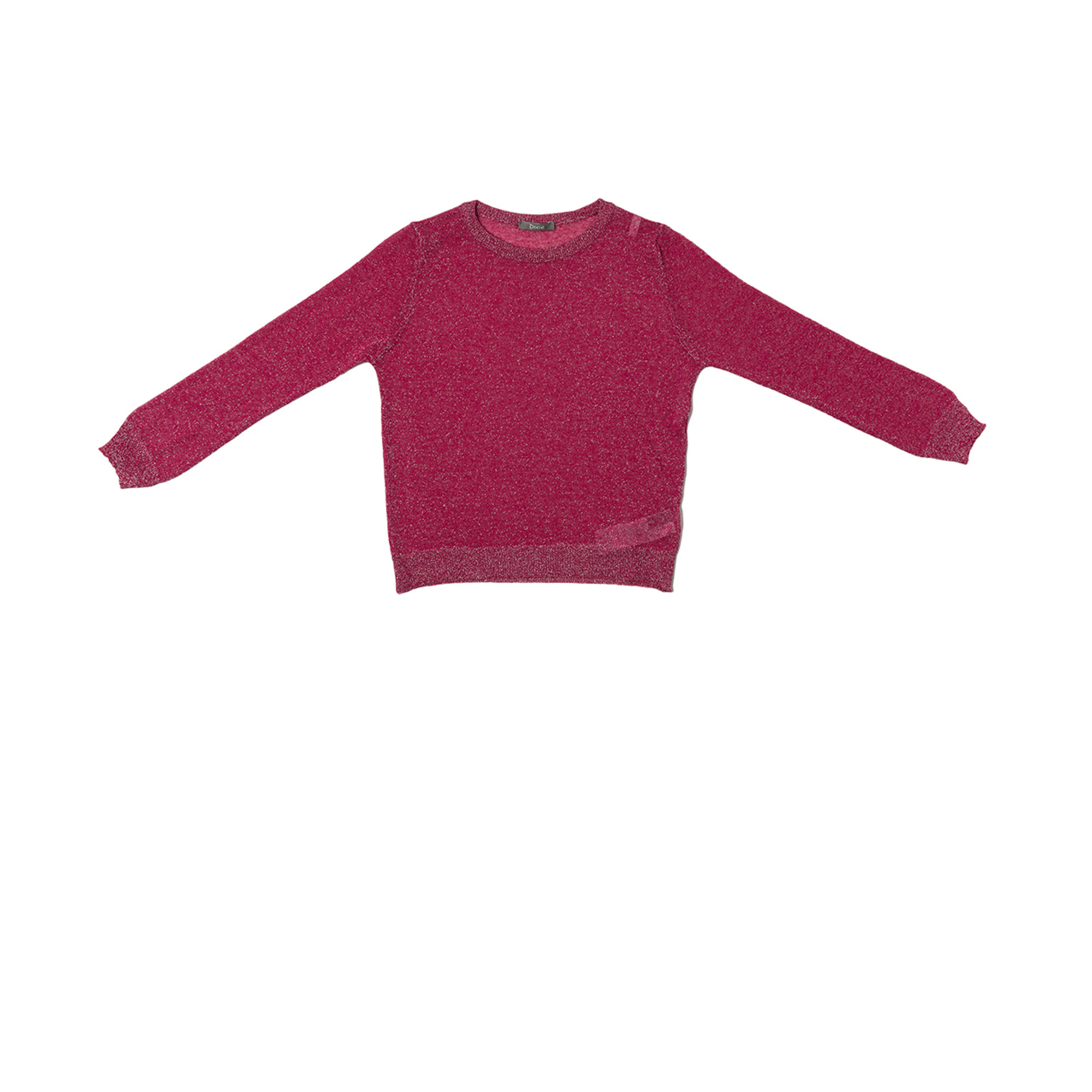 Maglia lurex fucsia e argento Dixie vista1