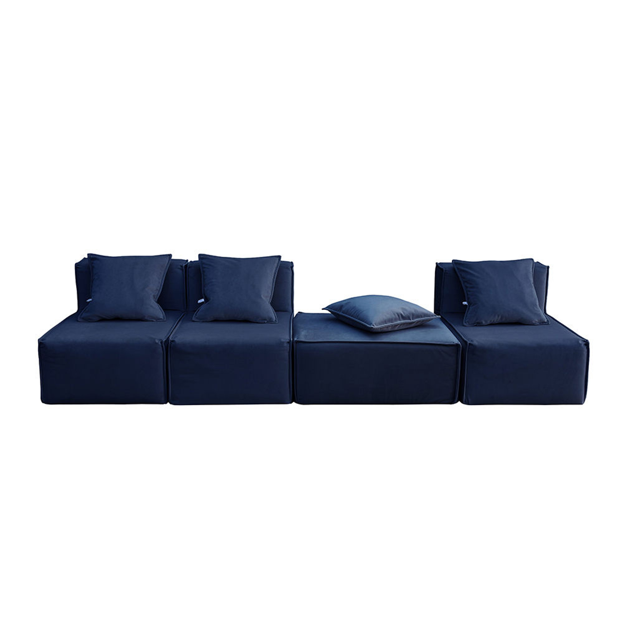 Divano Mademoiselle T con schienale, blu Filippo Ghezzani - Outlet vista5