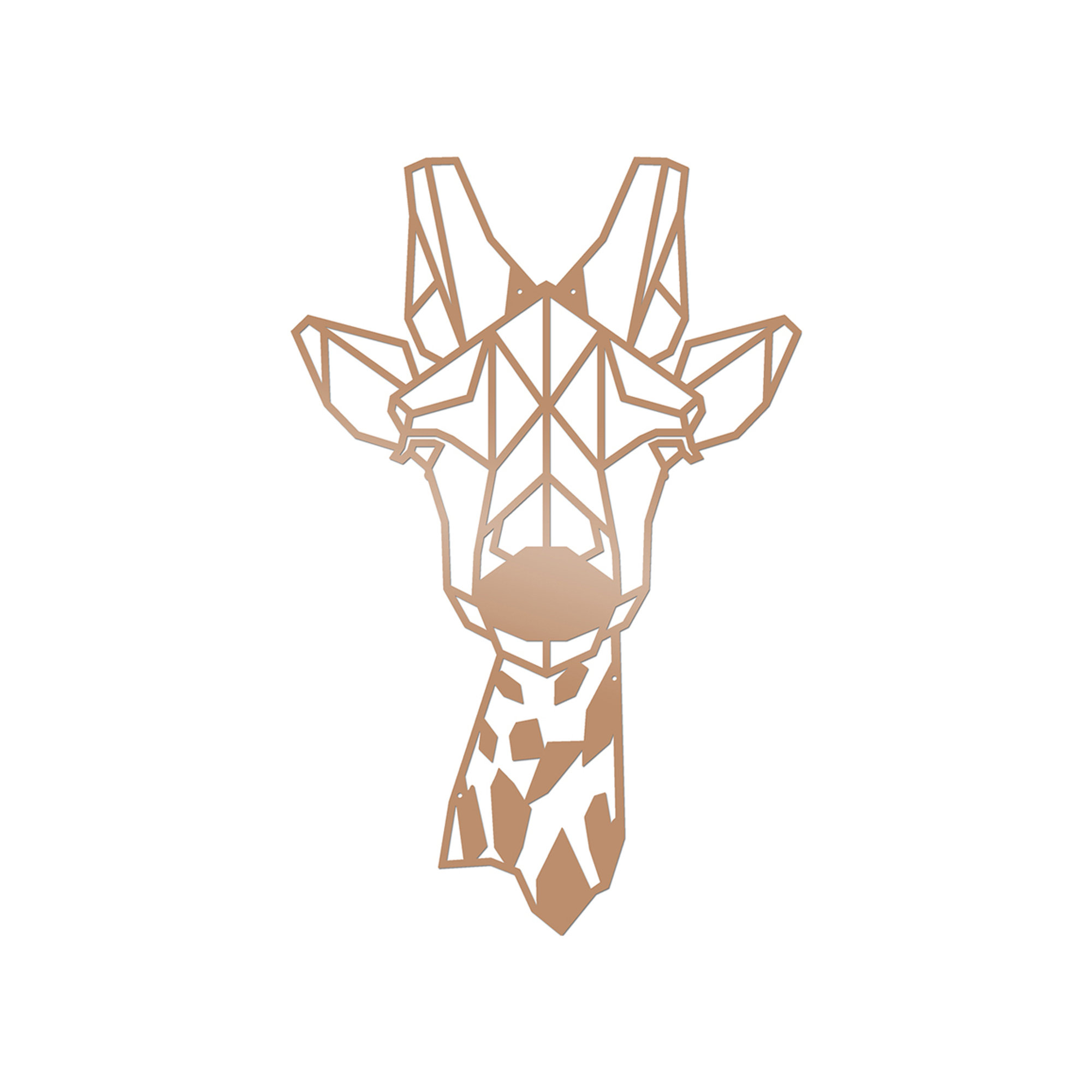 Decorazione da parete Giraffa, rame Decora la tua casa vista0