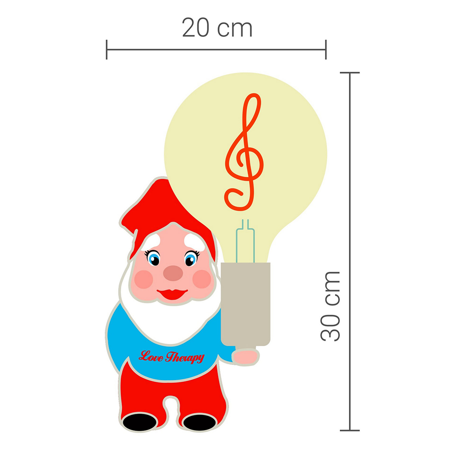 Lampada da tavolo Gnomo, multicolore Decora la tua casa vista7