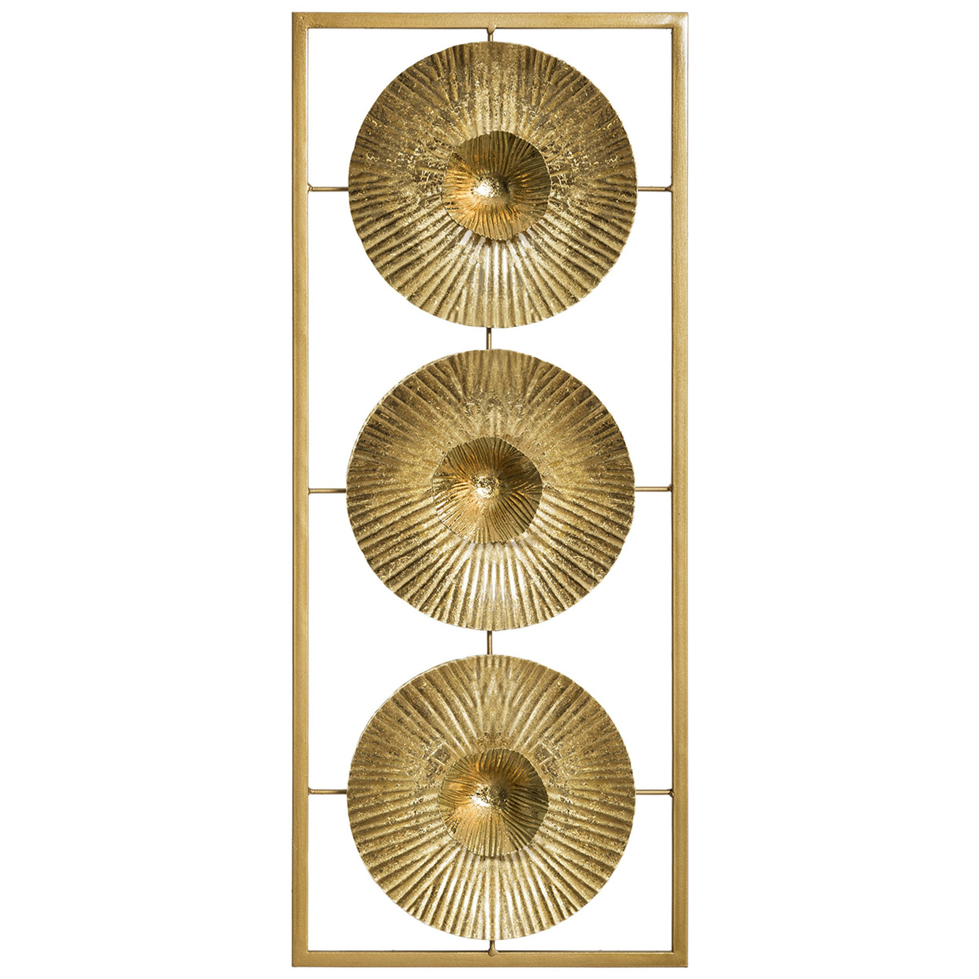 Decorazione da parete Linee, oro Decora la tua casa vista0