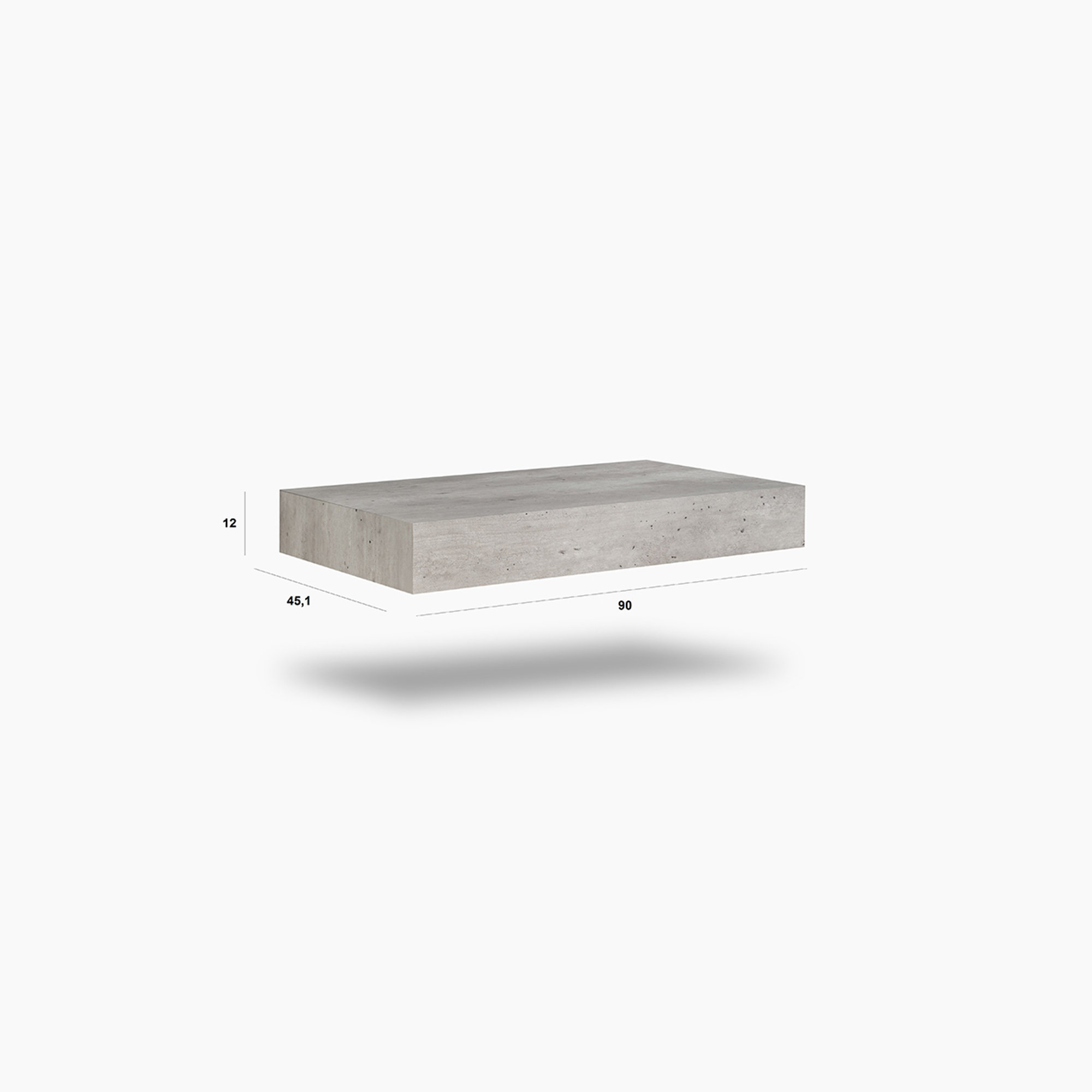 Composizione 5 pezzi YOKA, cemento TFT Home vista6