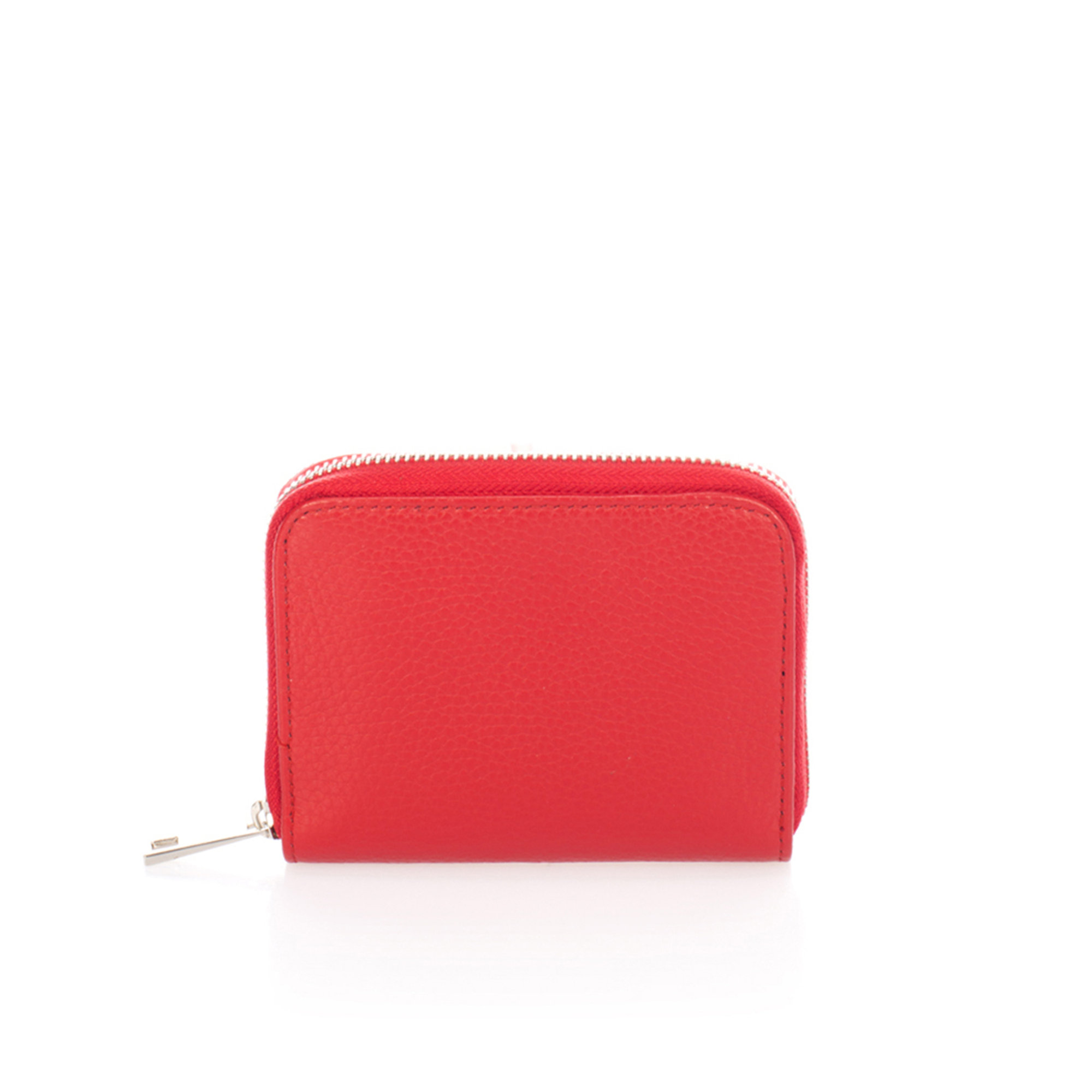 Portafoglio zip around rosso Markese vista0