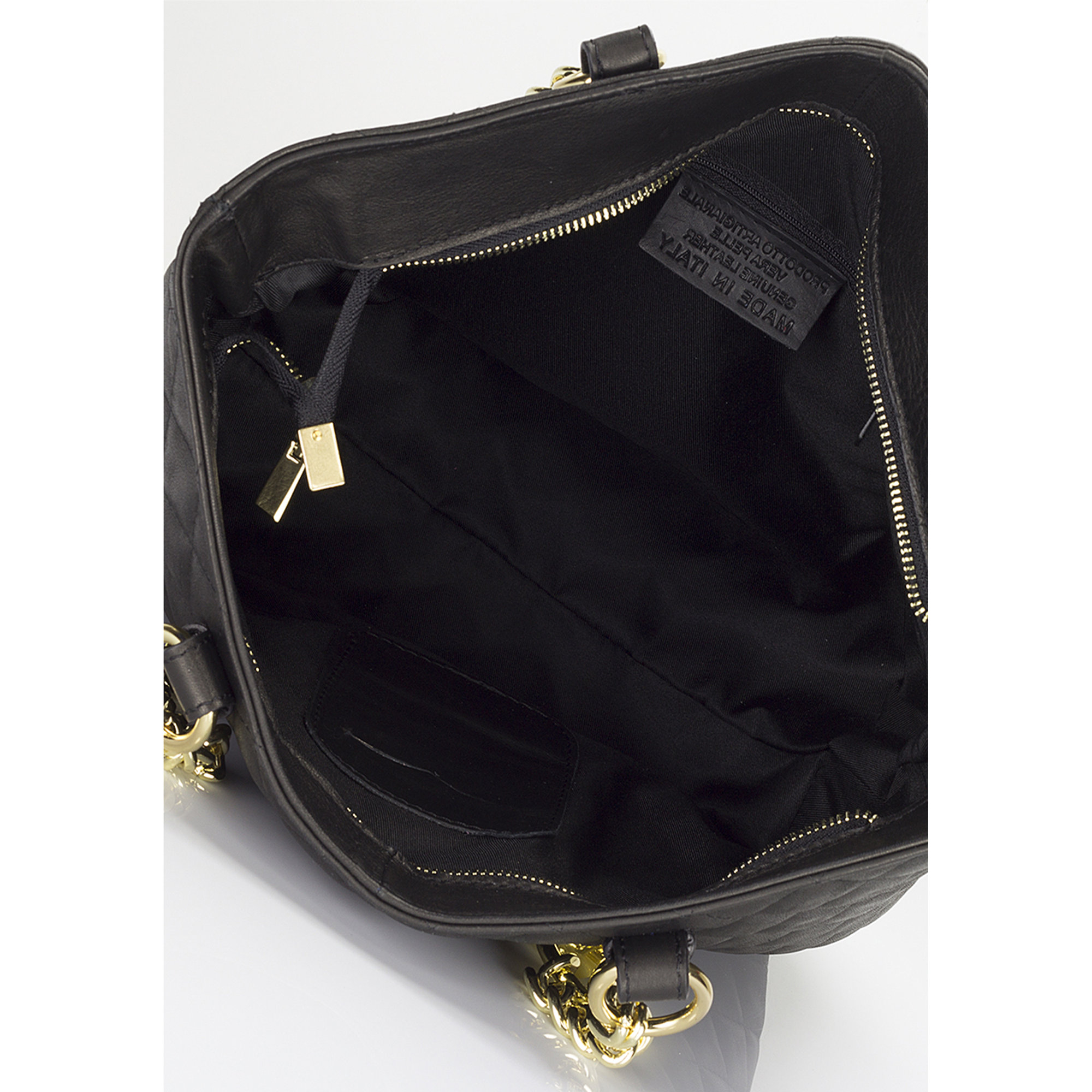 Borsa a spalla con inserti in catena Markese vista3
