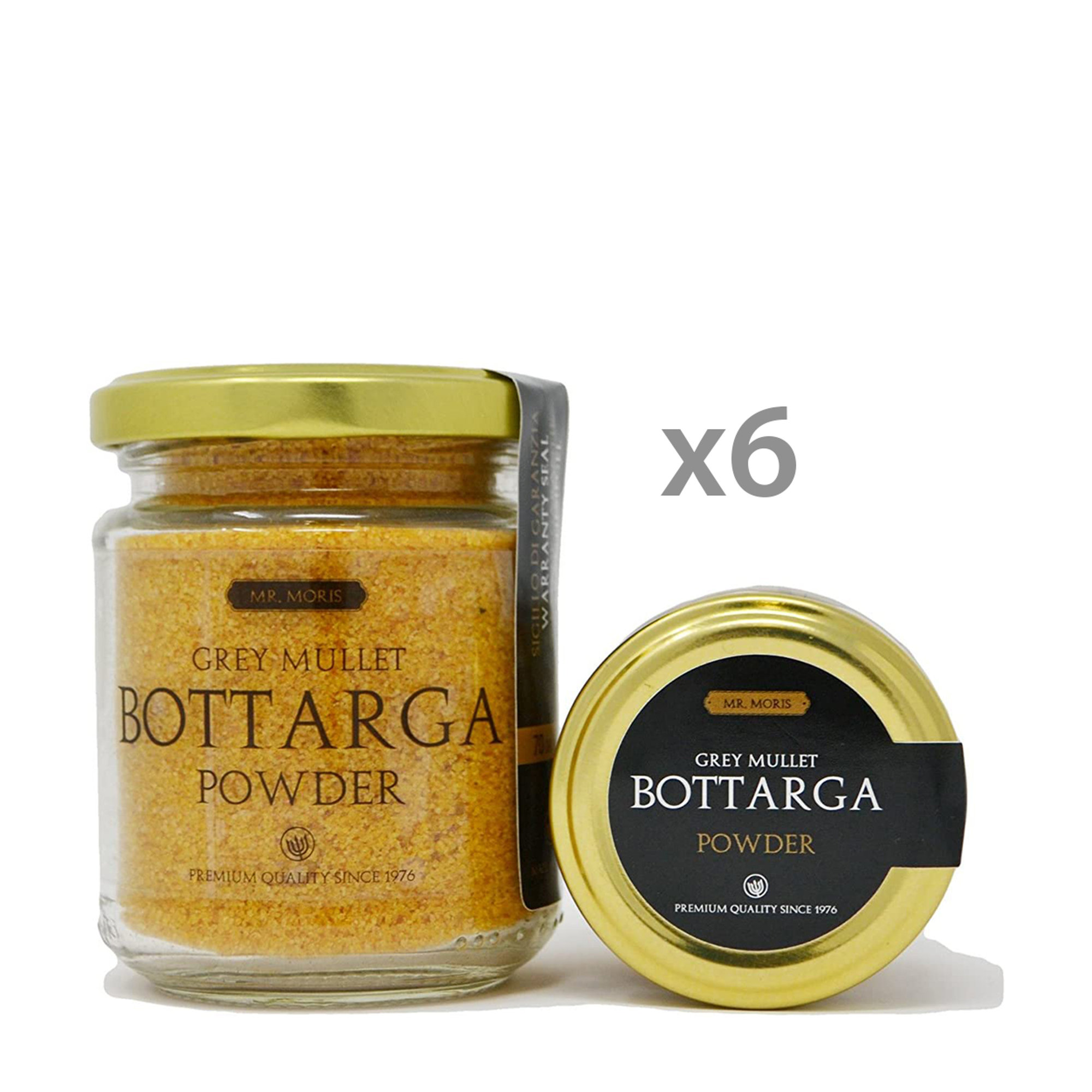 6 vasetti - Bottarga di Muggine Grattugiata Kosher in Vasetto Deluxe 50 gr Mr. Moris vista0