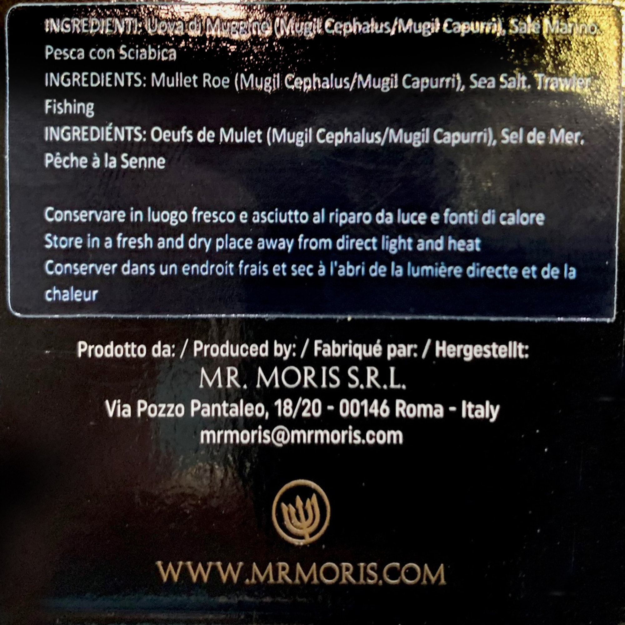 6 vasetti - Bottarga di Muggine Grattugiata Kosher in Vasetto Deluxe 50 gr Mr. Moris vista1