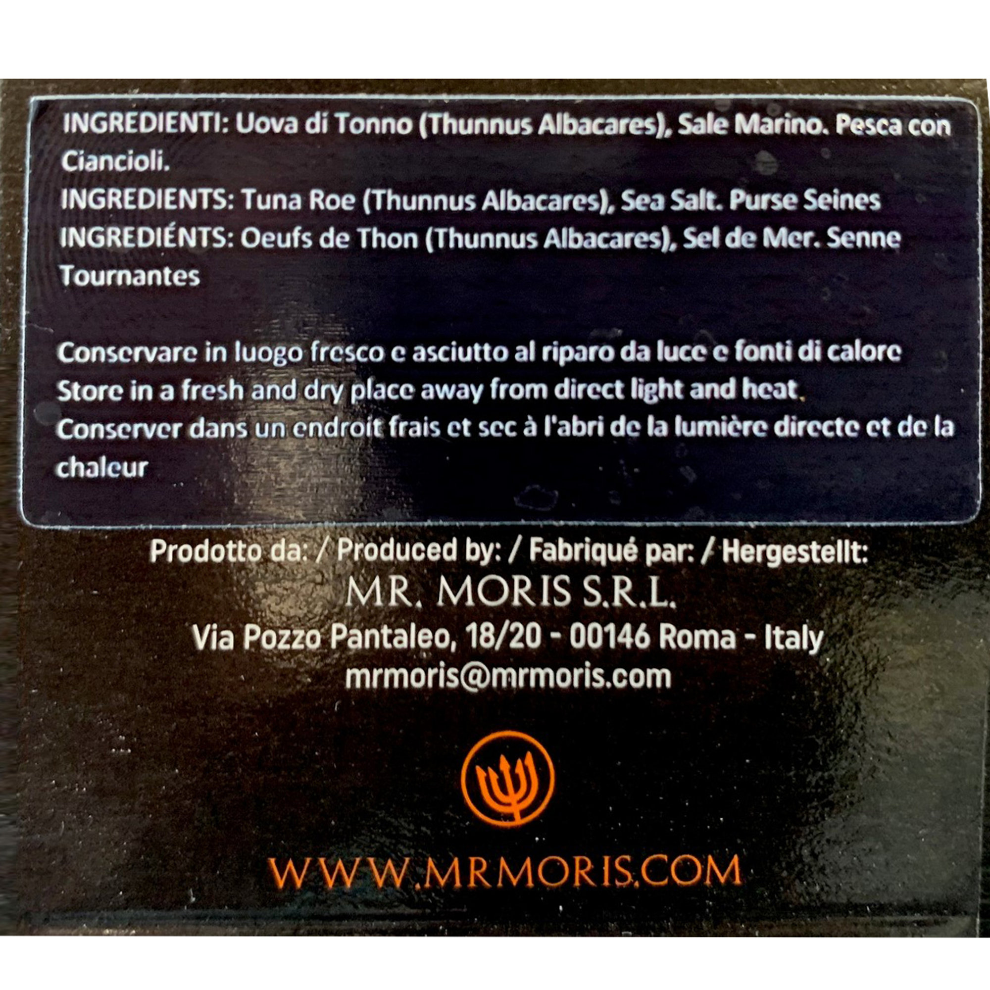 6 vasetti - Bottarga di Tonno Grattugiata Kosher in Vasetto Deluxe 50 gr Mr. Moris vista1