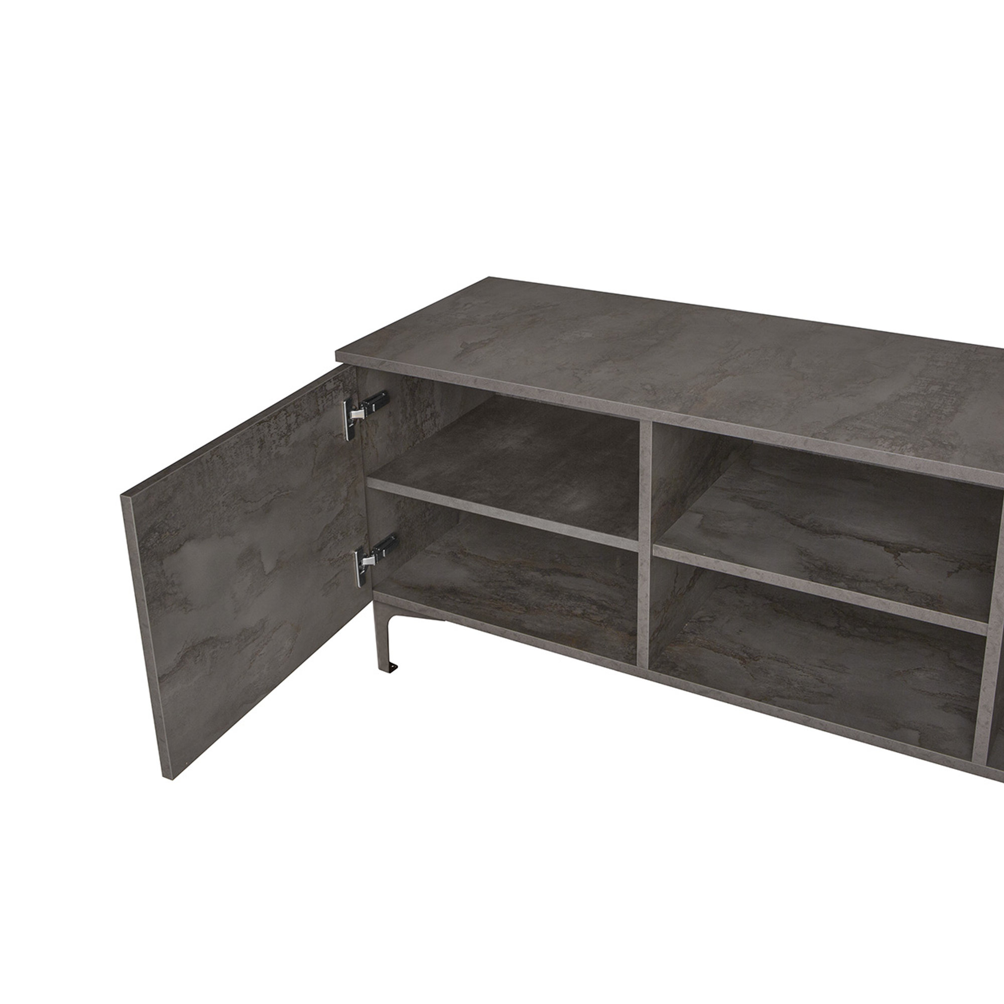 Mobile porta tv, grigio Braid vista3