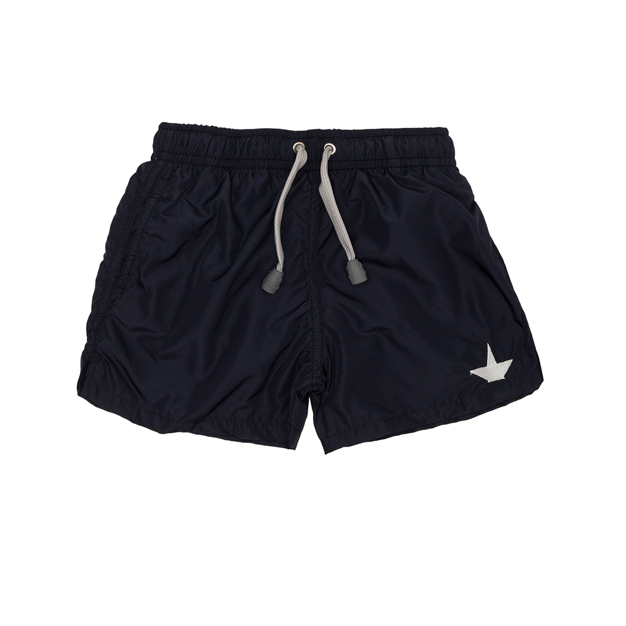 Short mare basic blu con logo Macchia J vista0