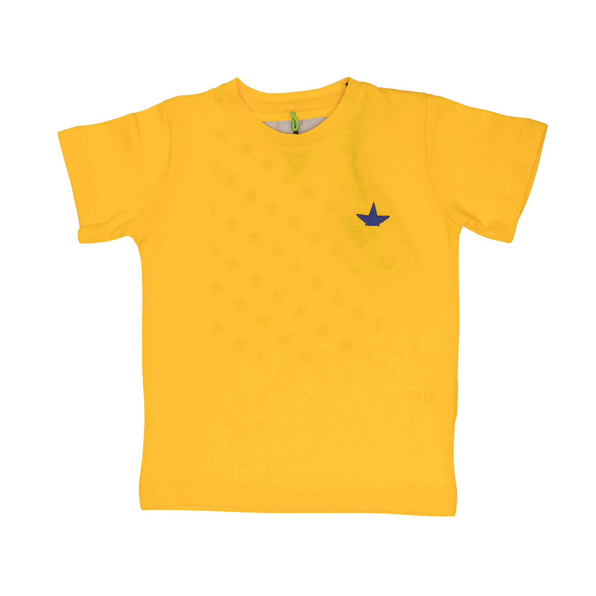 T-shirt gialla basic con stampa sulla schiena Macchia J vista0