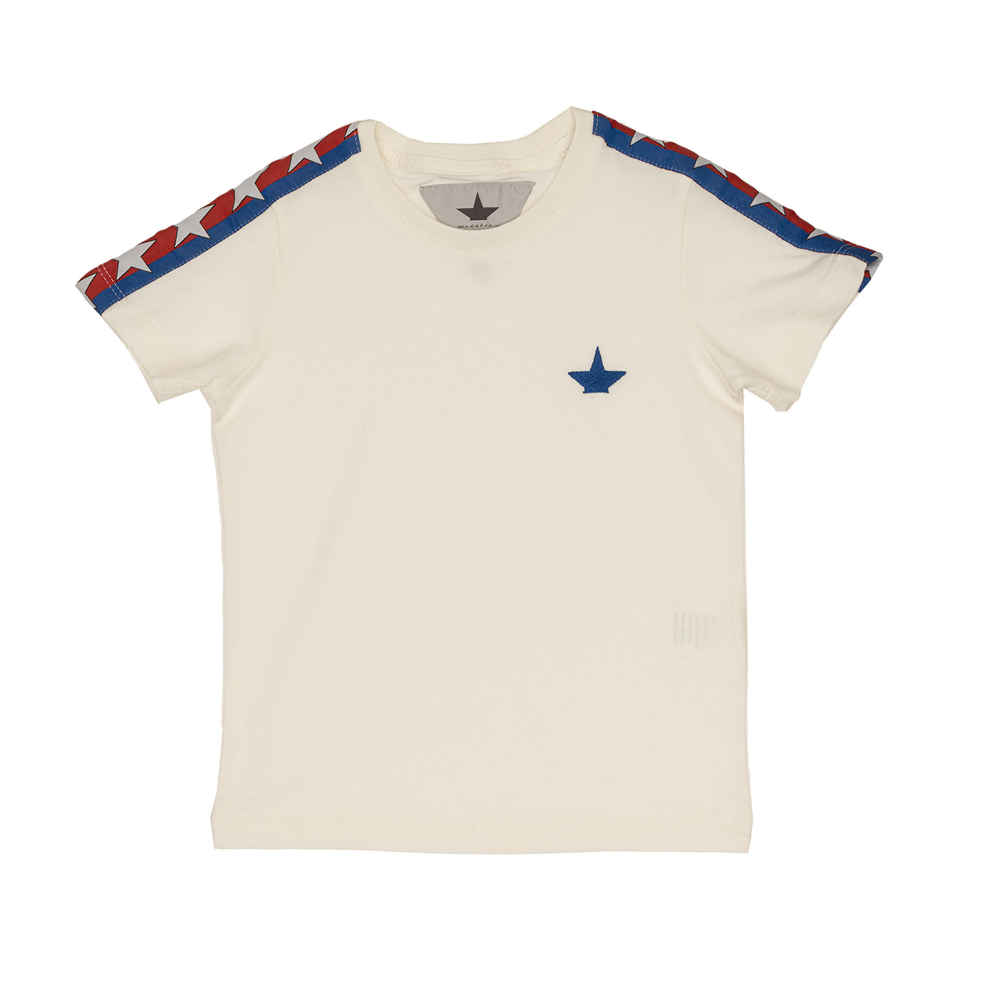 T-shirt bianca con inserti Macchia J vista0