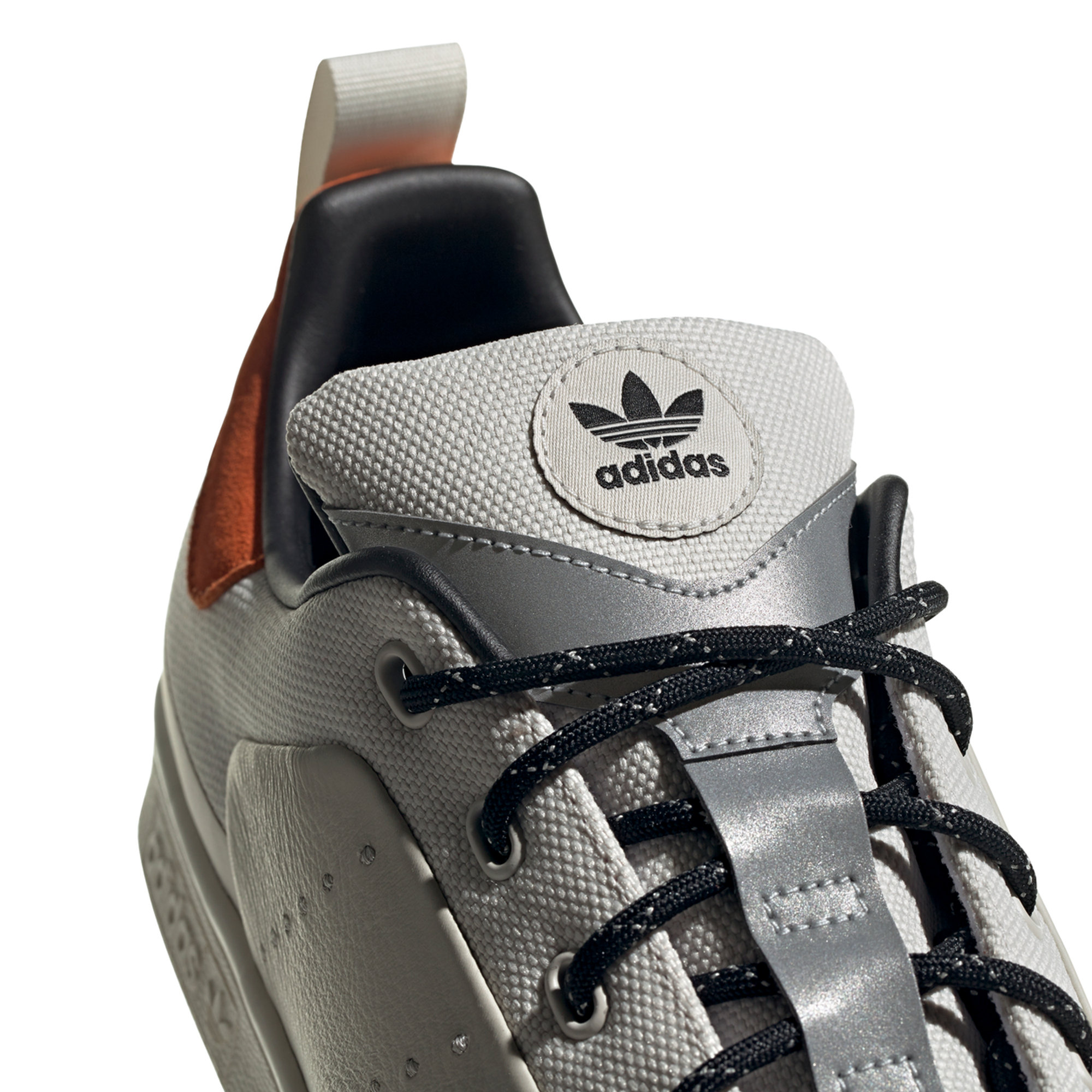 Sneakers Stan Smith bianche e arancioni ADIDAS vista2
