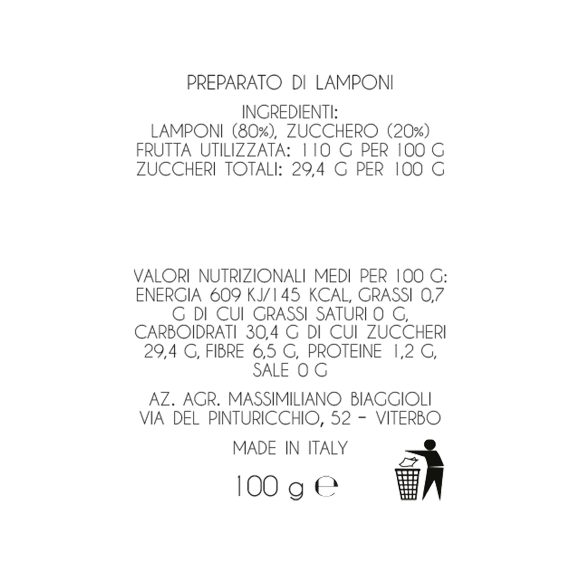 Bauletto "Primo Amore" Lamponi dei Monti Cimini vista10