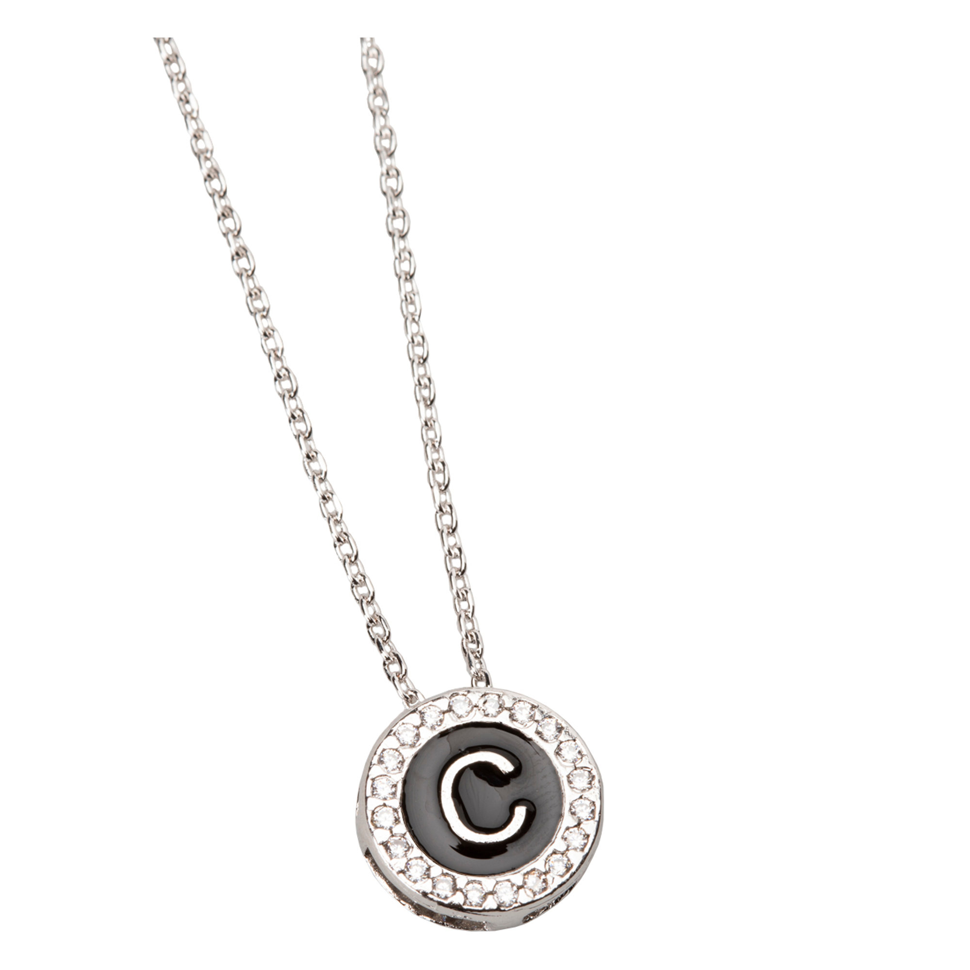 Collana grande lettera C Silverart vista0
