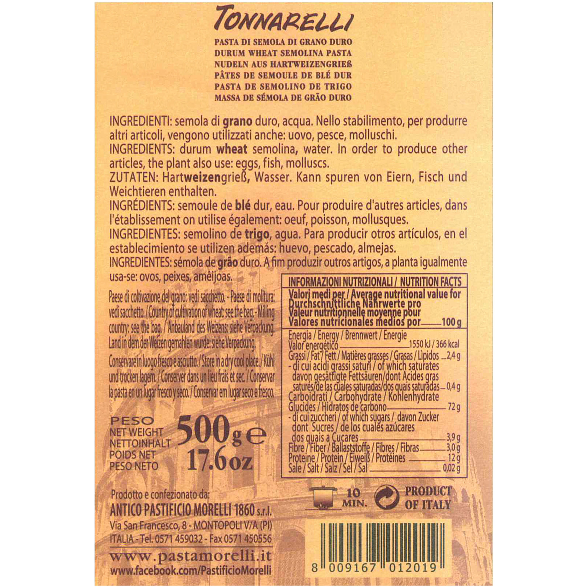 12 confezioni miste - Gran Regionale Pasta Morelli vista4