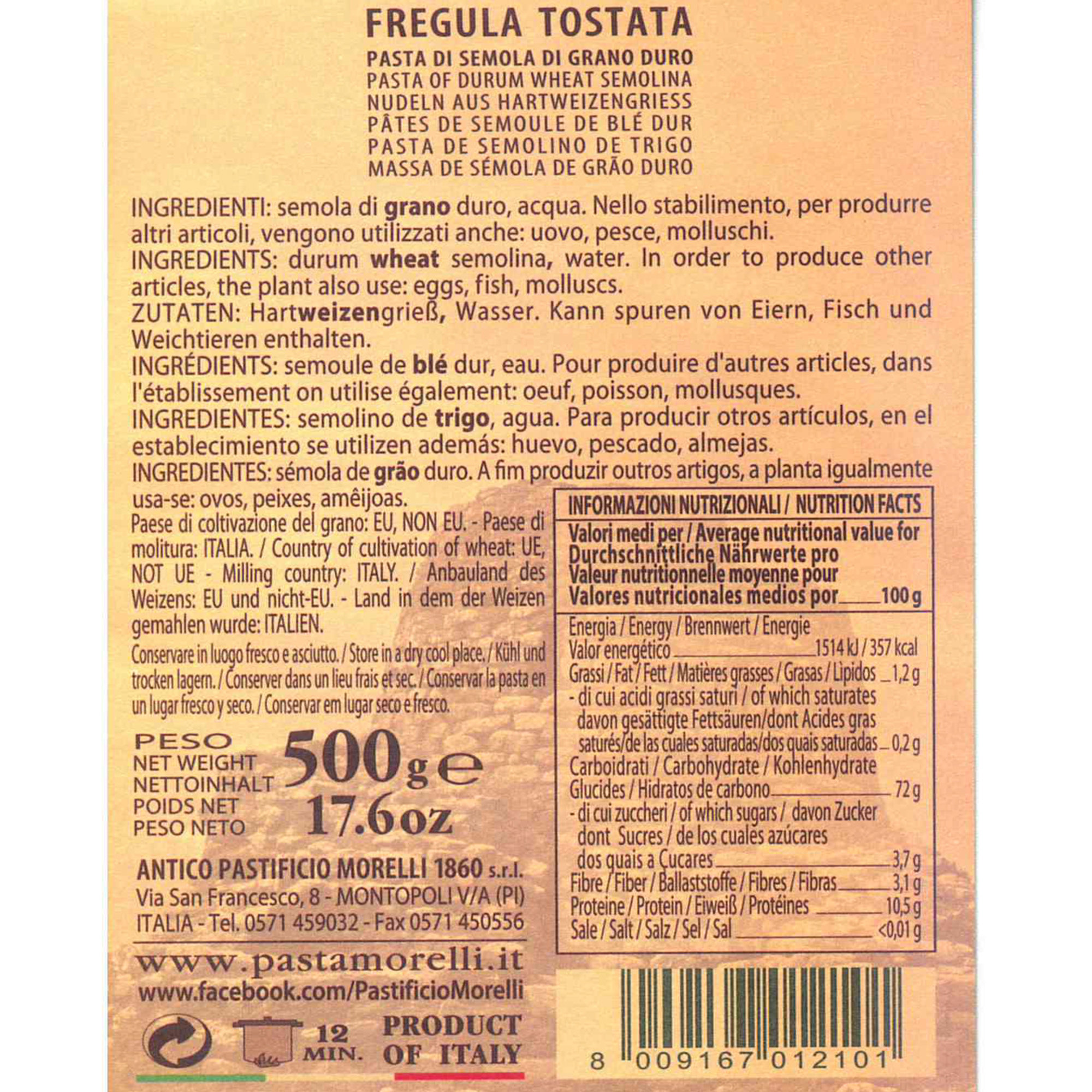 12 confezioni miste - Gran Regionale Pasta Morelli vista6