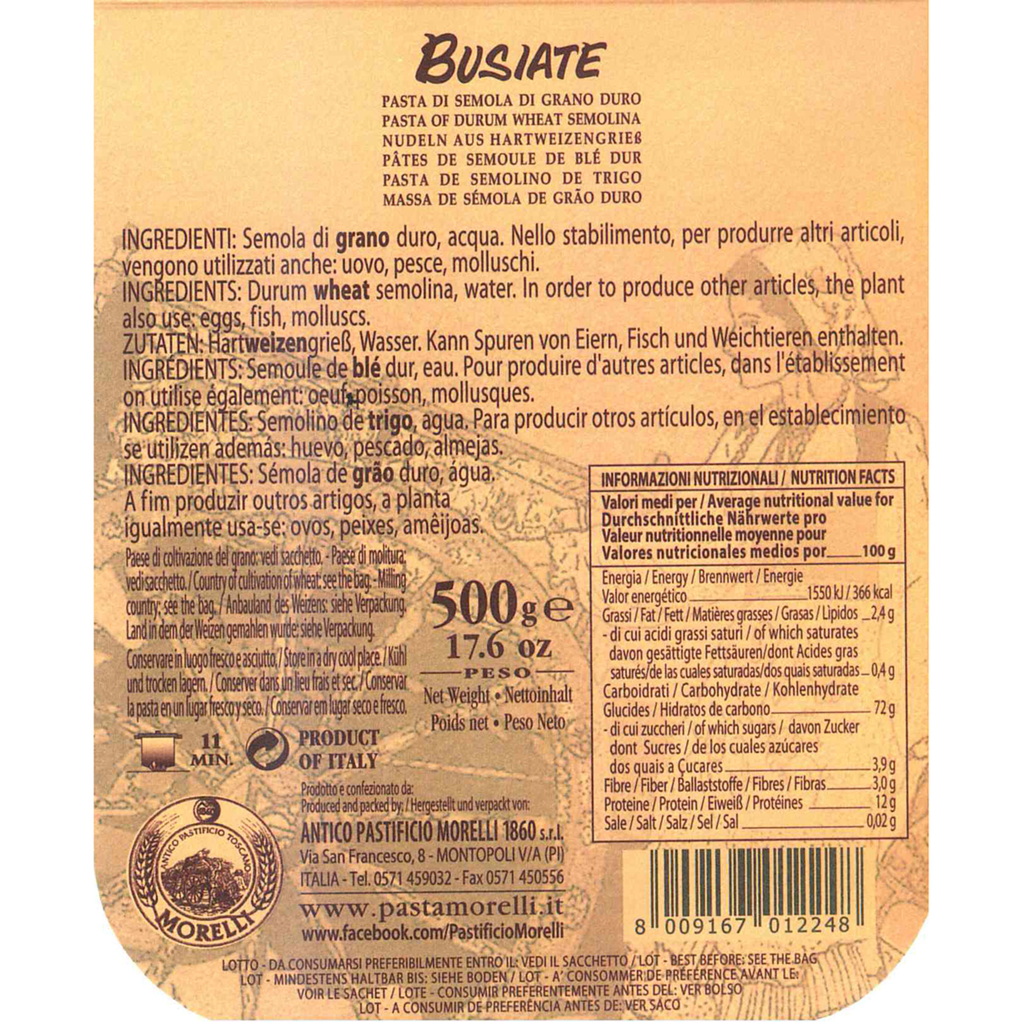 12 confezioni miste - Gran Regionale Pasta Morelli vista7