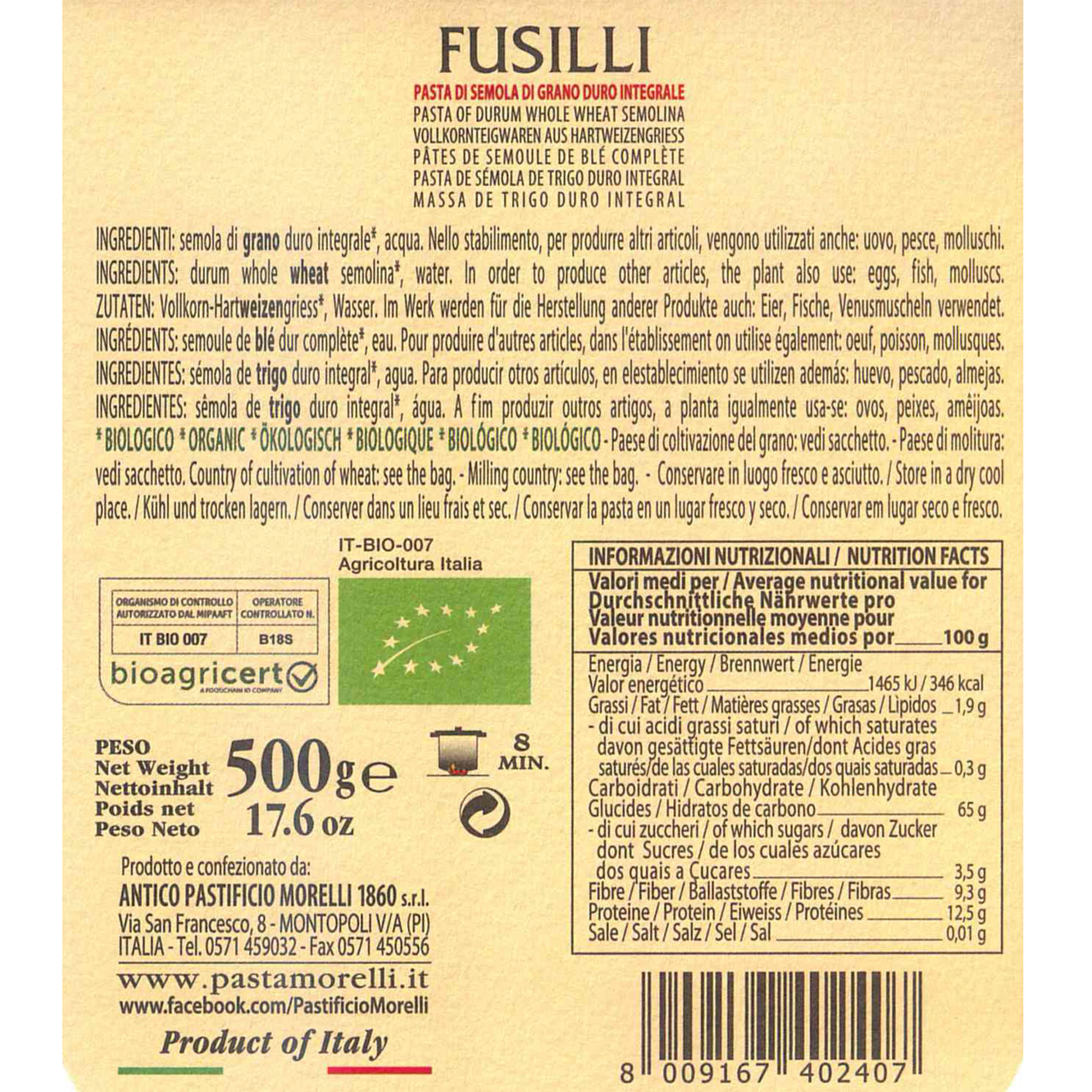 11 paquetes surtidos - Caja de madera hermosa Pasta Morelli vista10