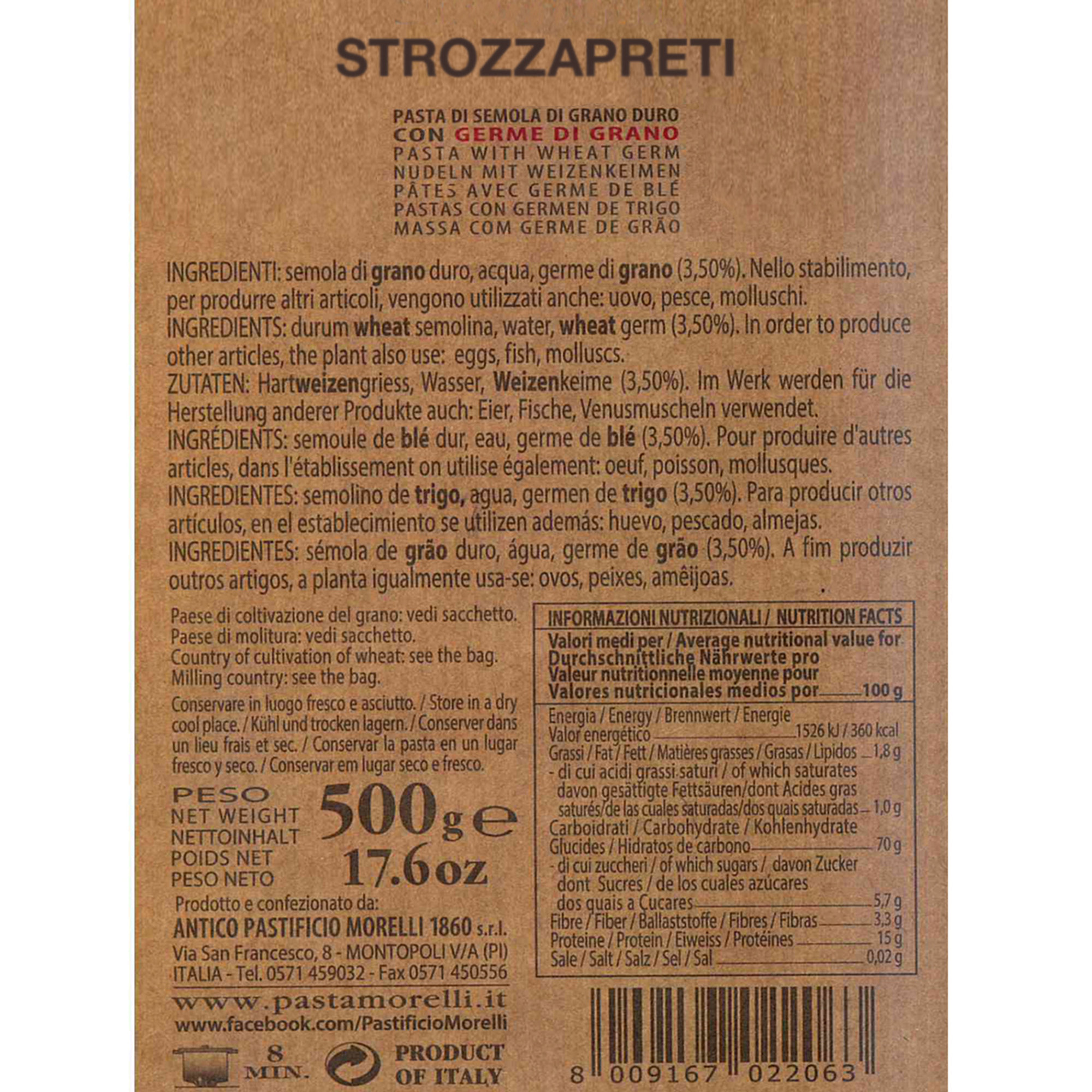 11 paquetes surtidos - Caja de madera hermosa Pasta Morelli vista2