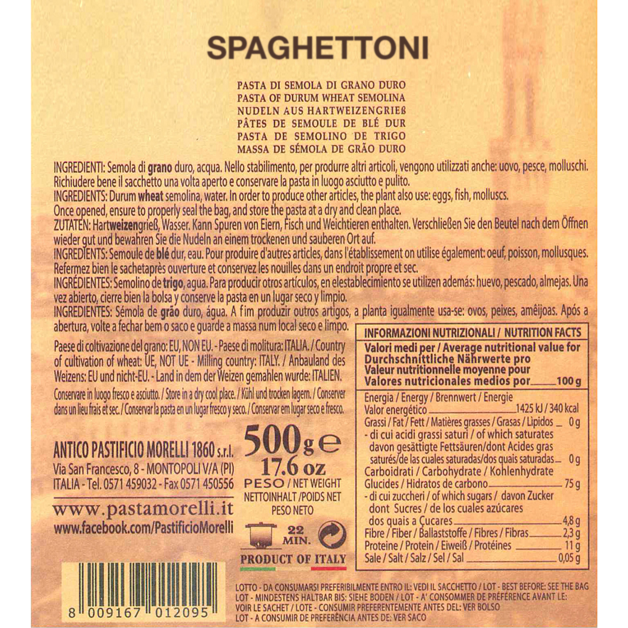 11 paquetes surtidos - Caja de madera hermosa Pasta Morelli vista6