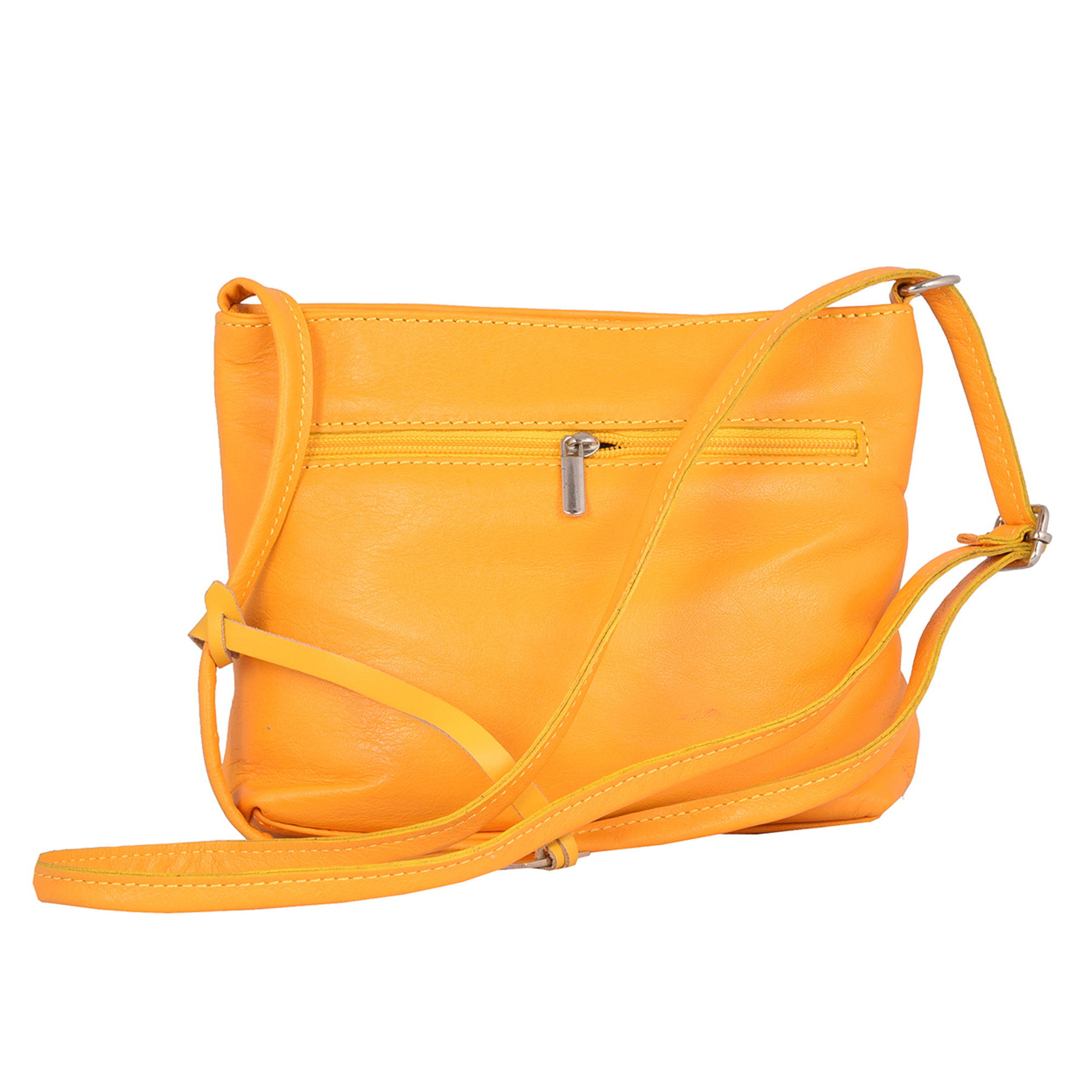 Borsa in pelle gialla con tracolla removibile Florence Bags vista1
