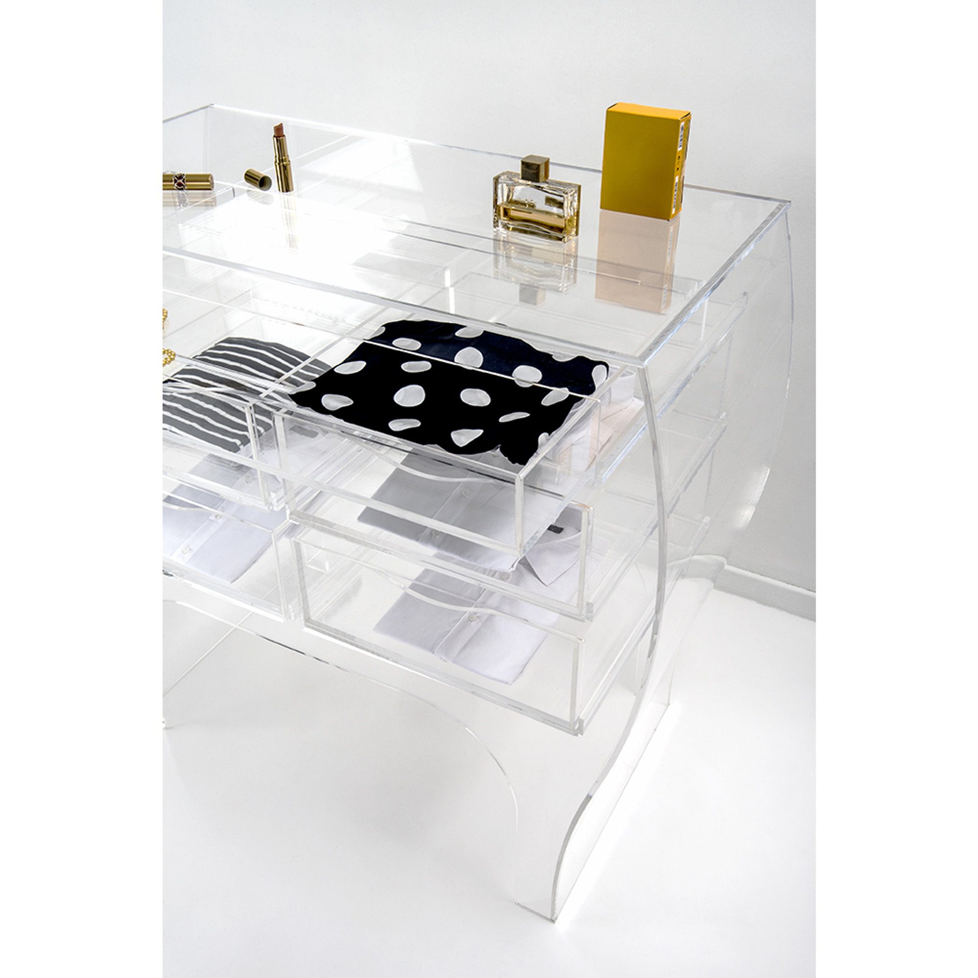 Cassettiera Momò, transparente Iplex Design vista2