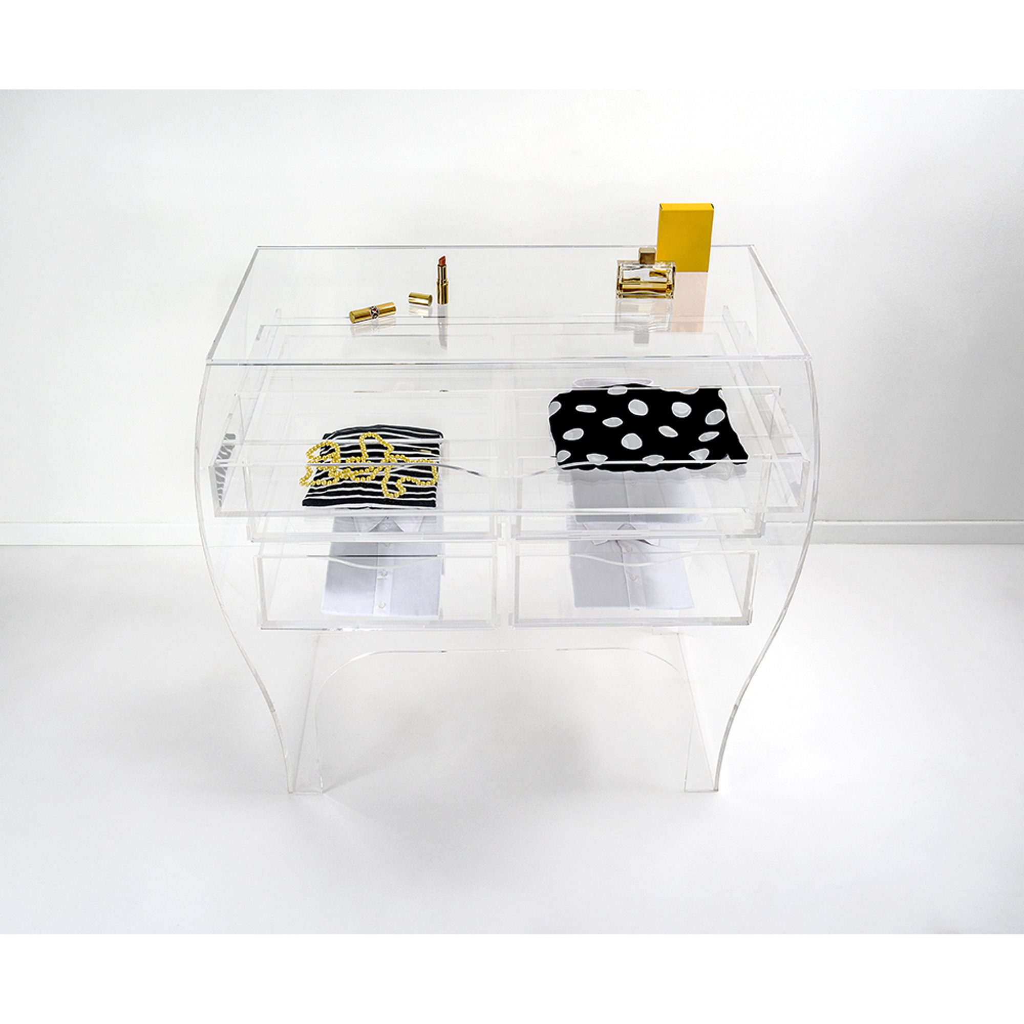 Cassettiera Momò, transparente Iplex Design vista3