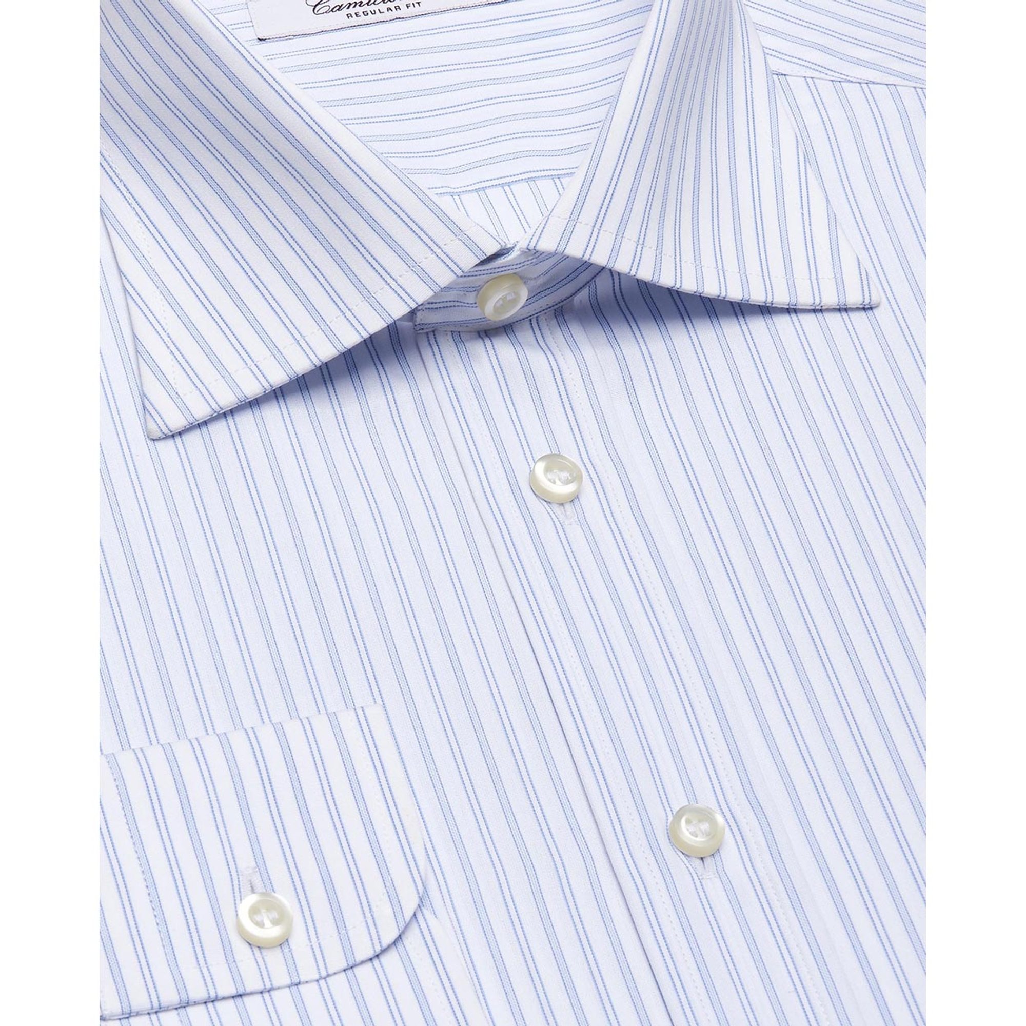 Camicia modello regular azzurra Camicissima vista3