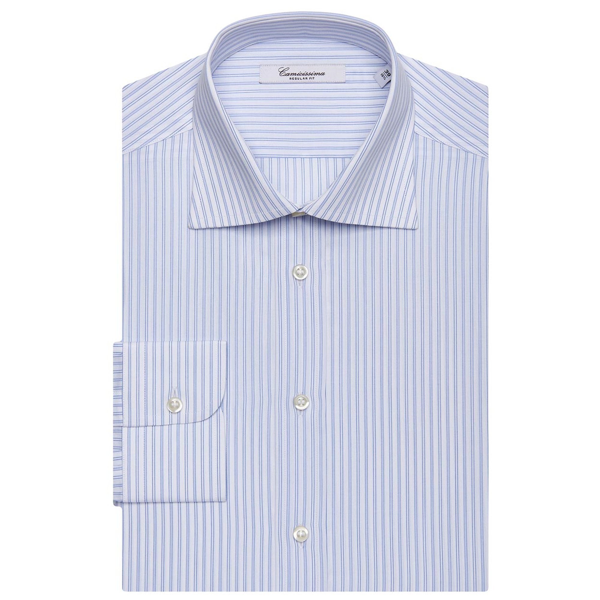 Camicia modello regular azzurra Camicissima vista0