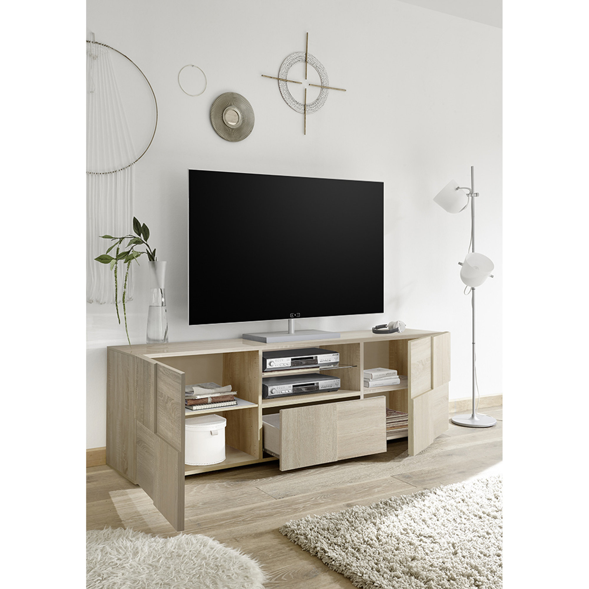 Porta TV BRAMON, rovere TFT Home Obsoleto vista2
