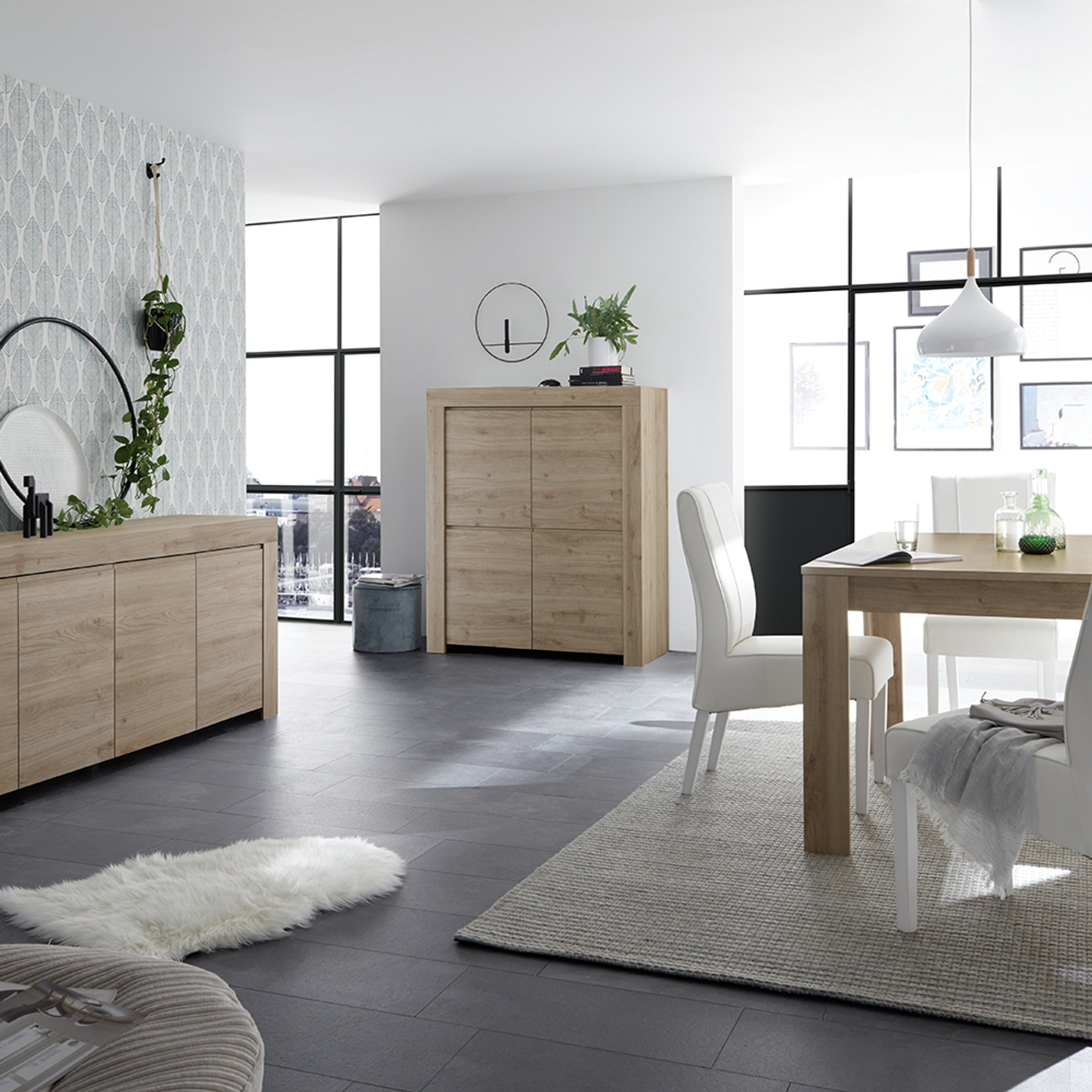 Credenza PANAMA, rovere scuro TFT Home vista3